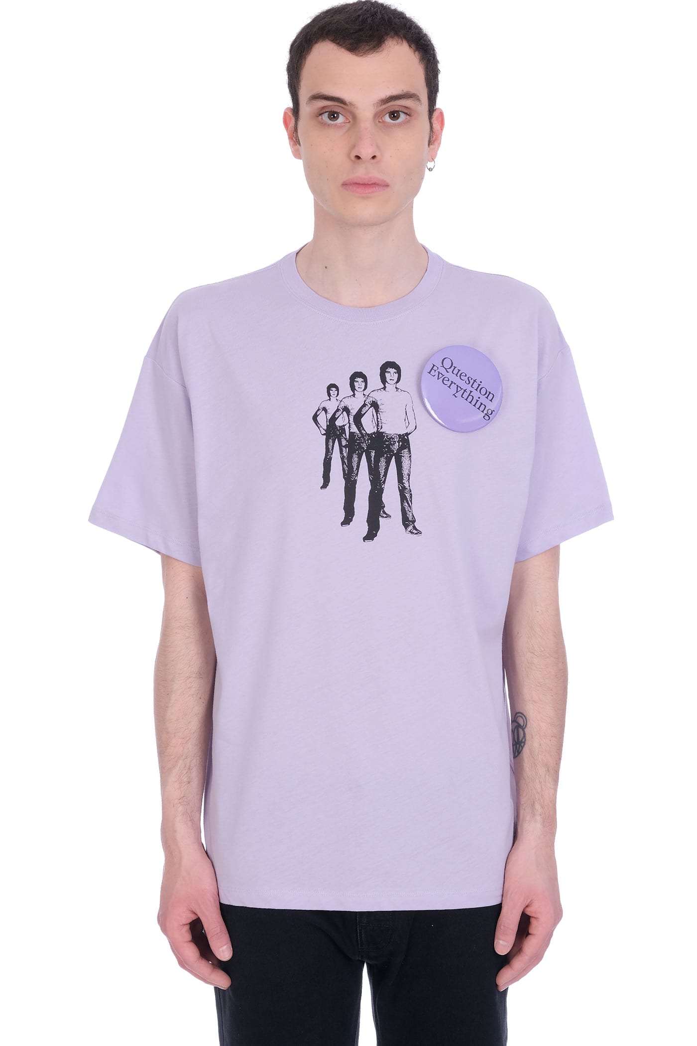Raf Simons T-shirt In Viola Cotton