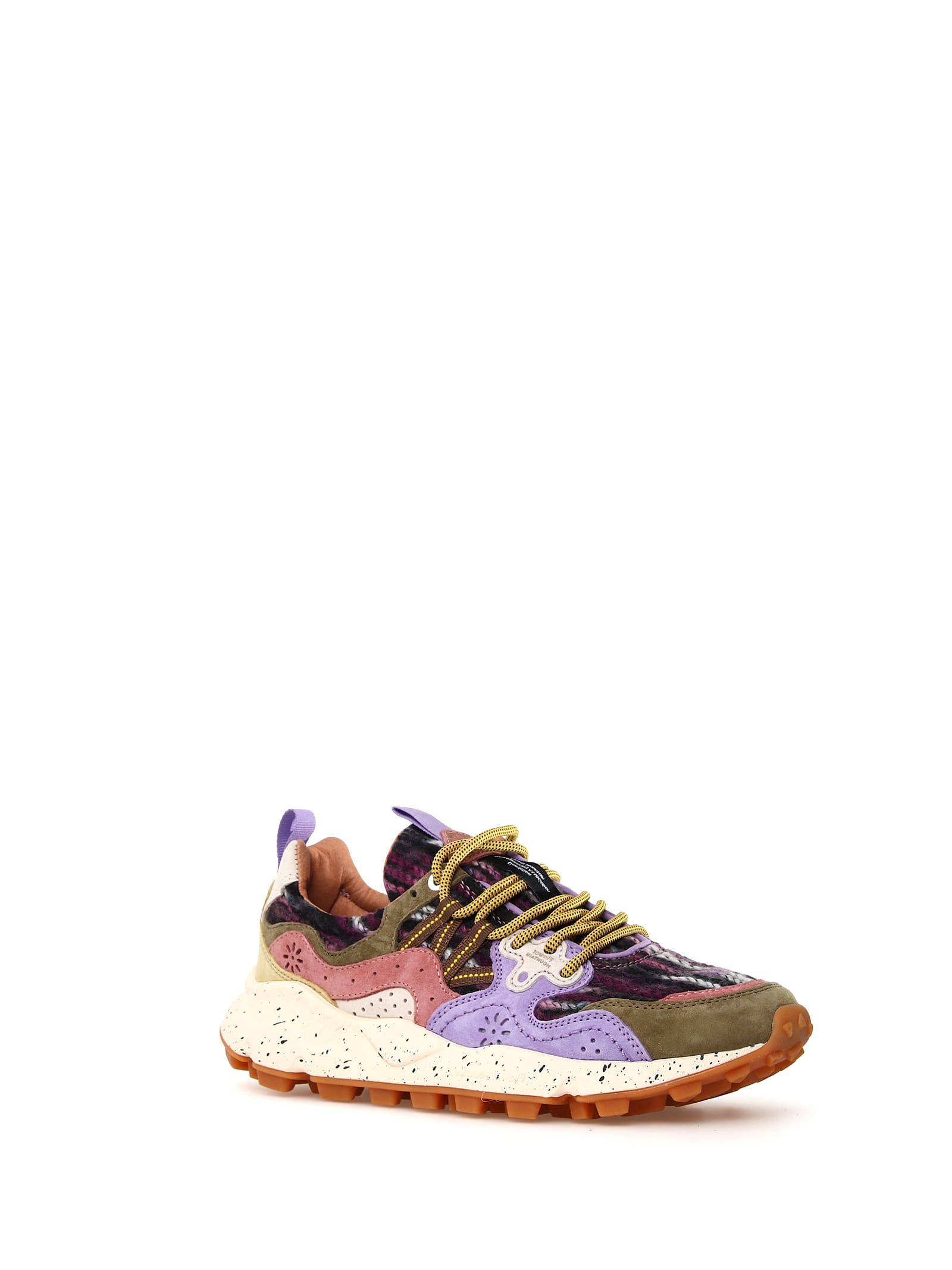 FLOWER MOUNTAIN YAMANO 3 BROWN PURPLE SNEAKERS 