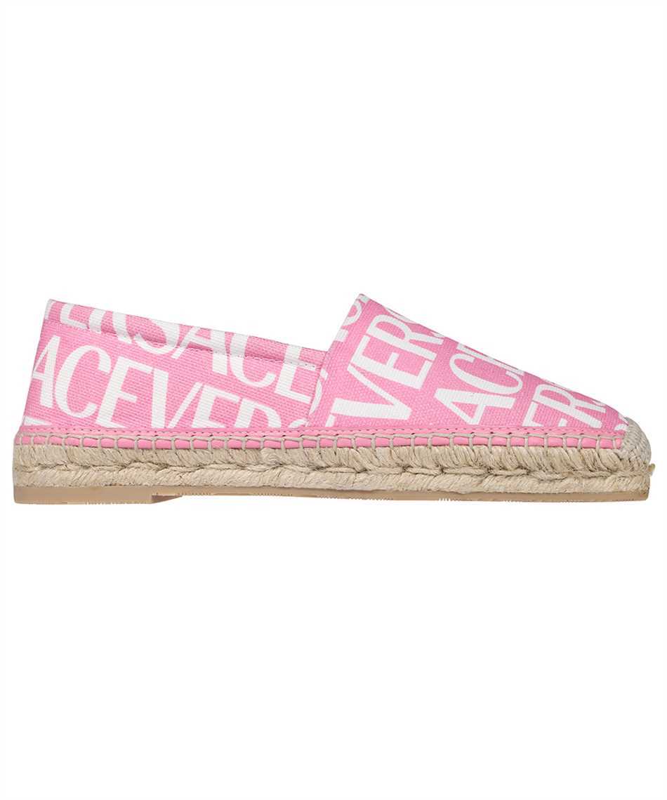 Versace All-over Jacquard Canvas Espadrilles In Pink