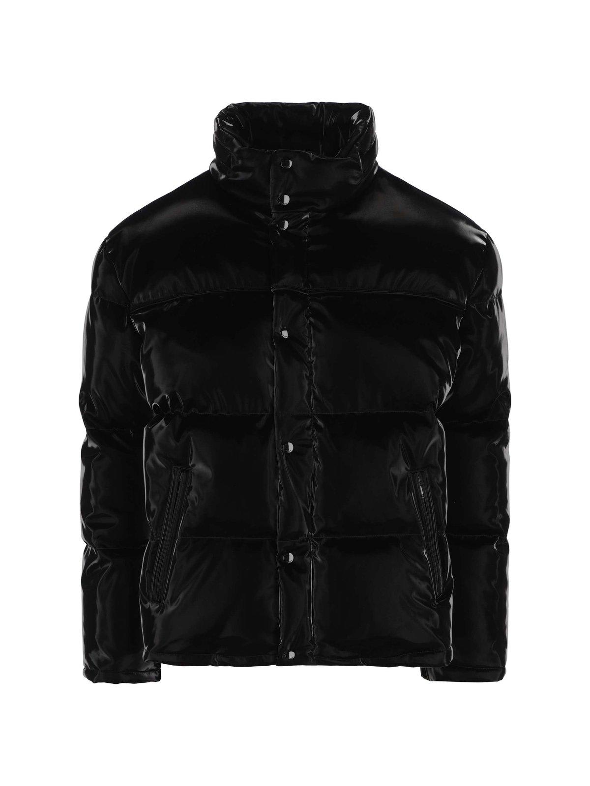 Saint Laurent Lacquered-effect Oversized Down Jacket