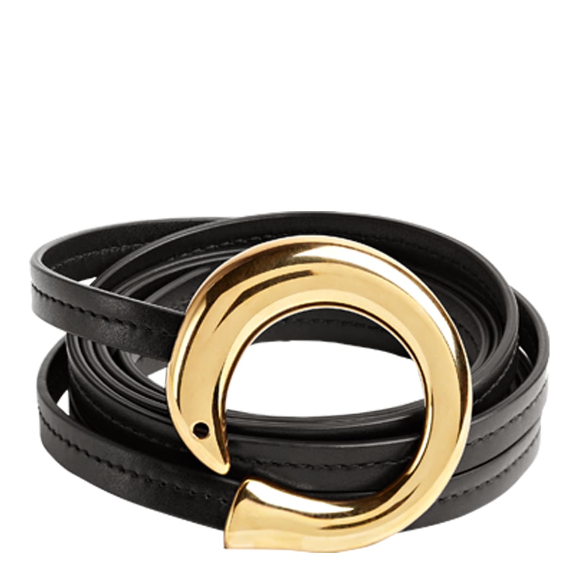 Shop Bottega Veneta Sardine Belt In Black