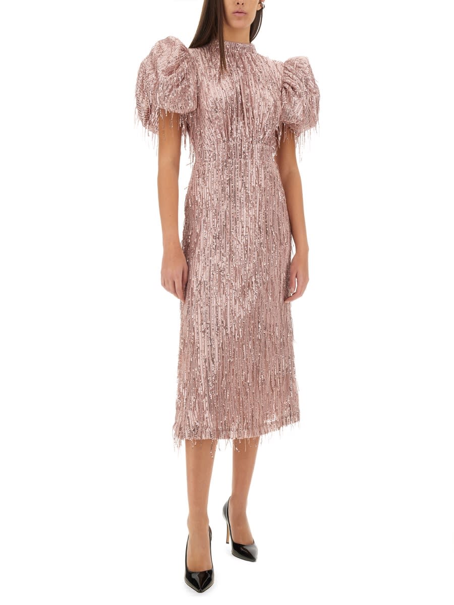 ROTATE BIRGER CHRISTENSEN MINI DRESS WITH BANGS