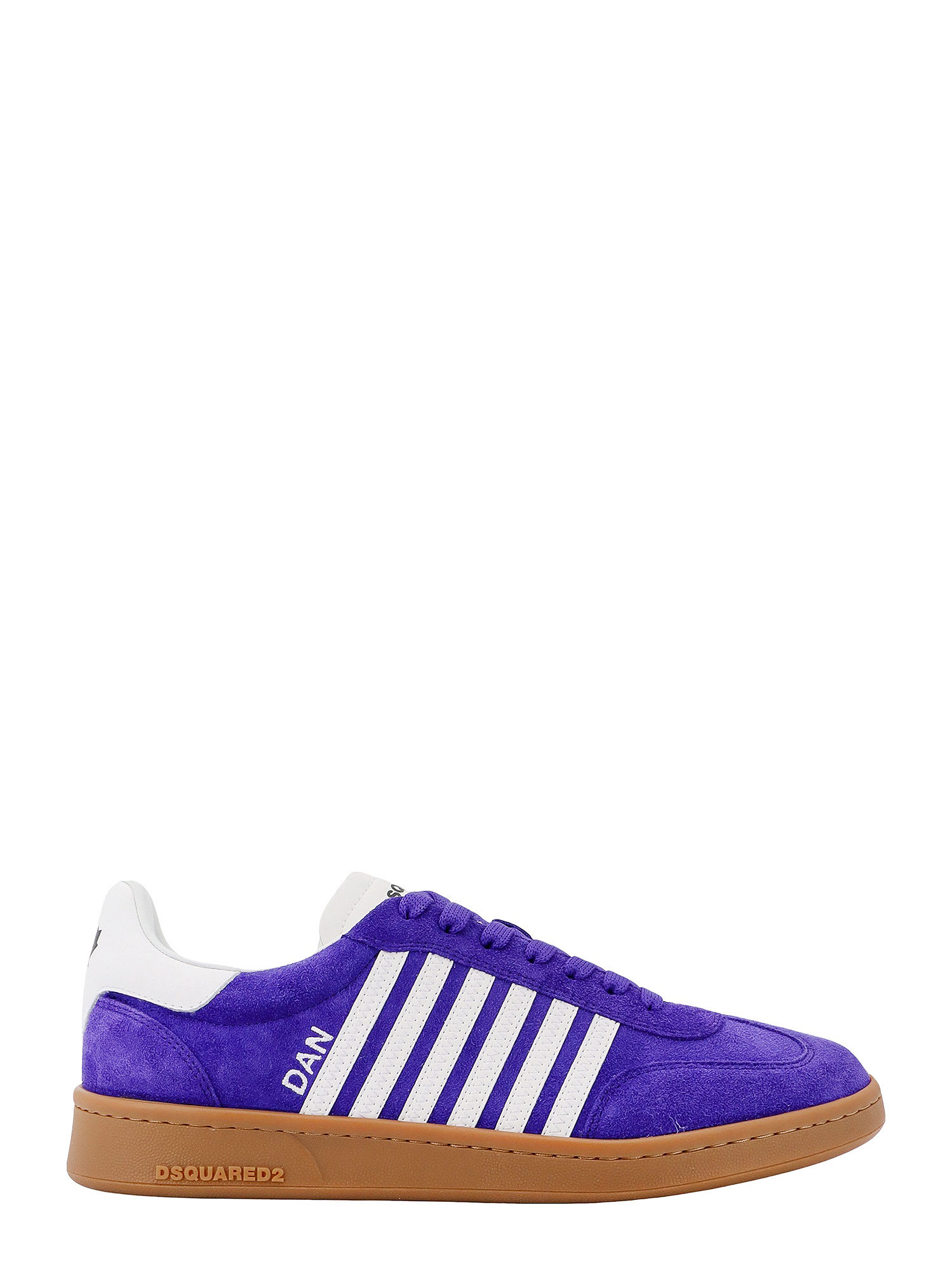 Shop Dsquared2 Boxer Sneakers In Purple