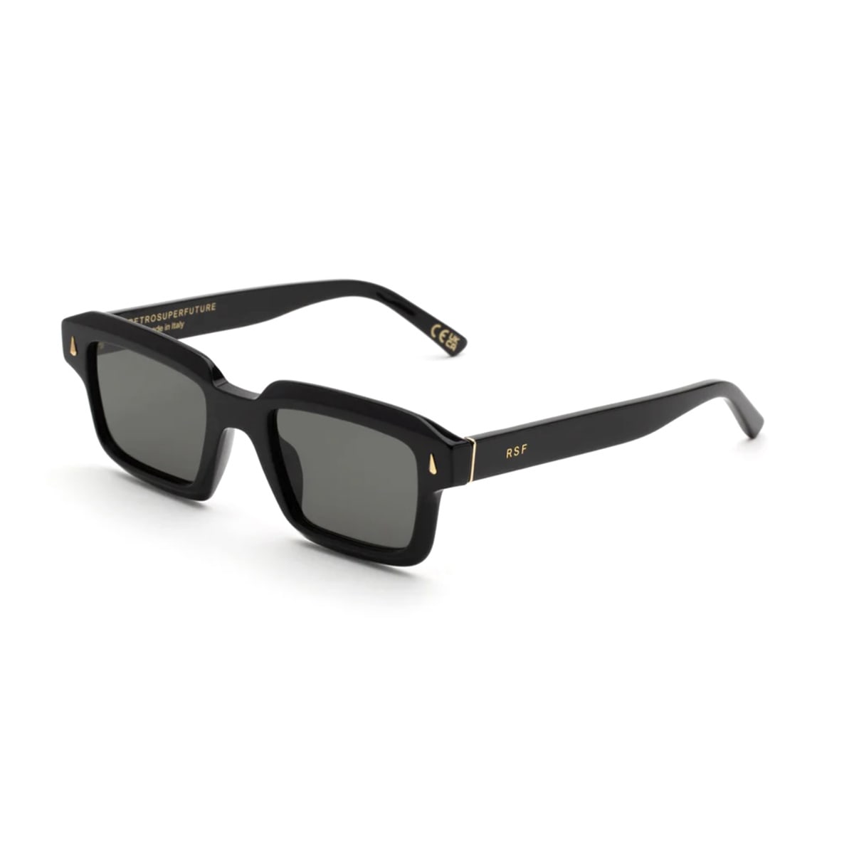 Retrosuperfuture Giardino Black Sunglasses In Blue