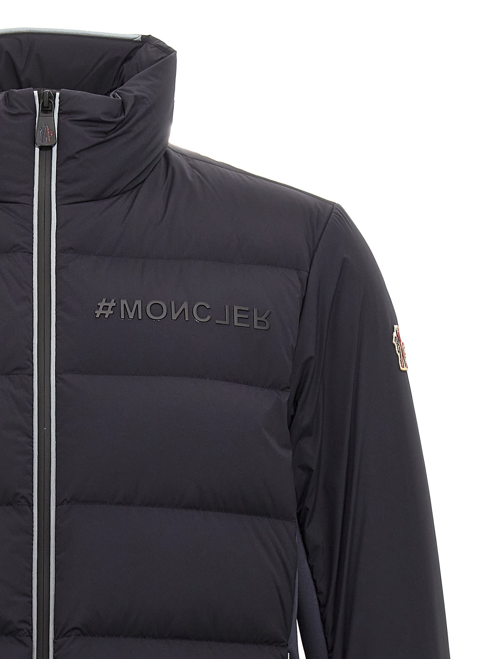 Shop Moncler Pocol Down Jacket In Blue