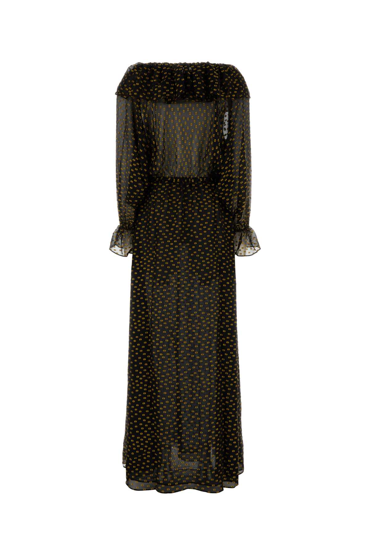 Shop Bode Embroidered Silk Blend Stadium Dress In Blackmulti