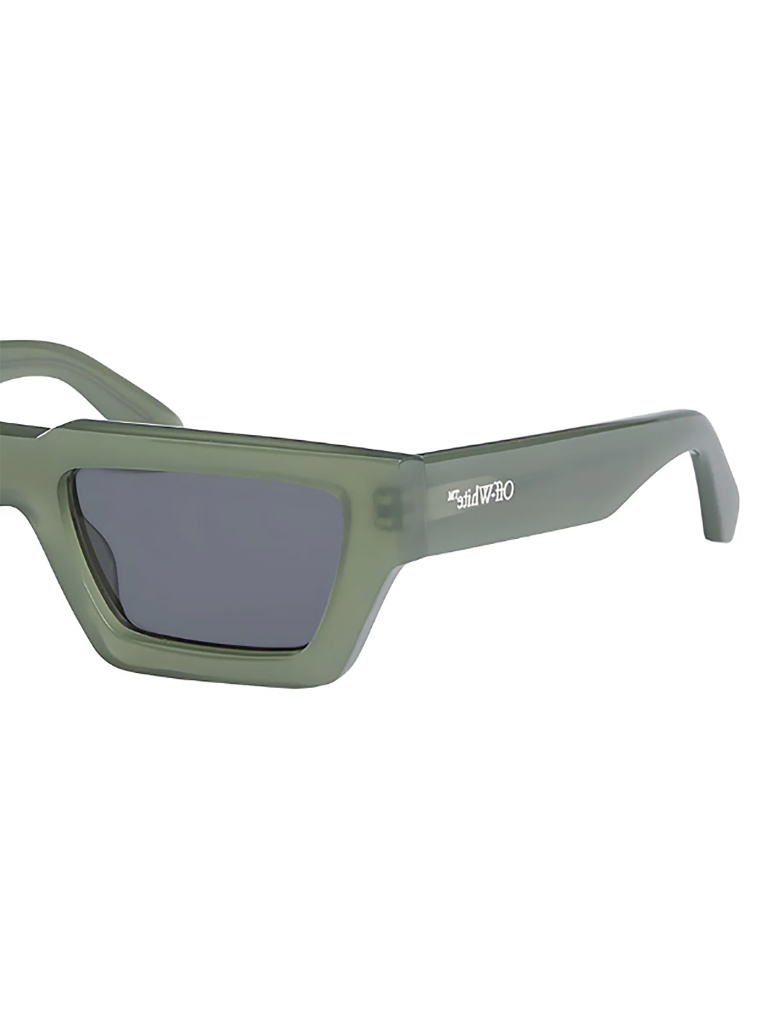 Shop Off-white Oeri129 Manchester Sunglasses In Sage Green