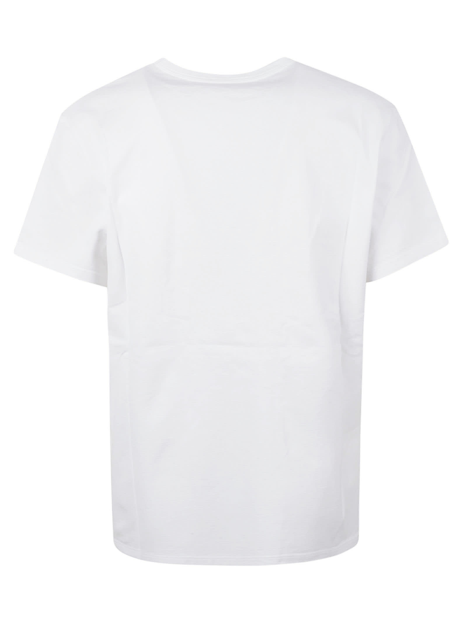 Shop Alexander Mcqueen Skull Logo Print T-shirt In White/mix