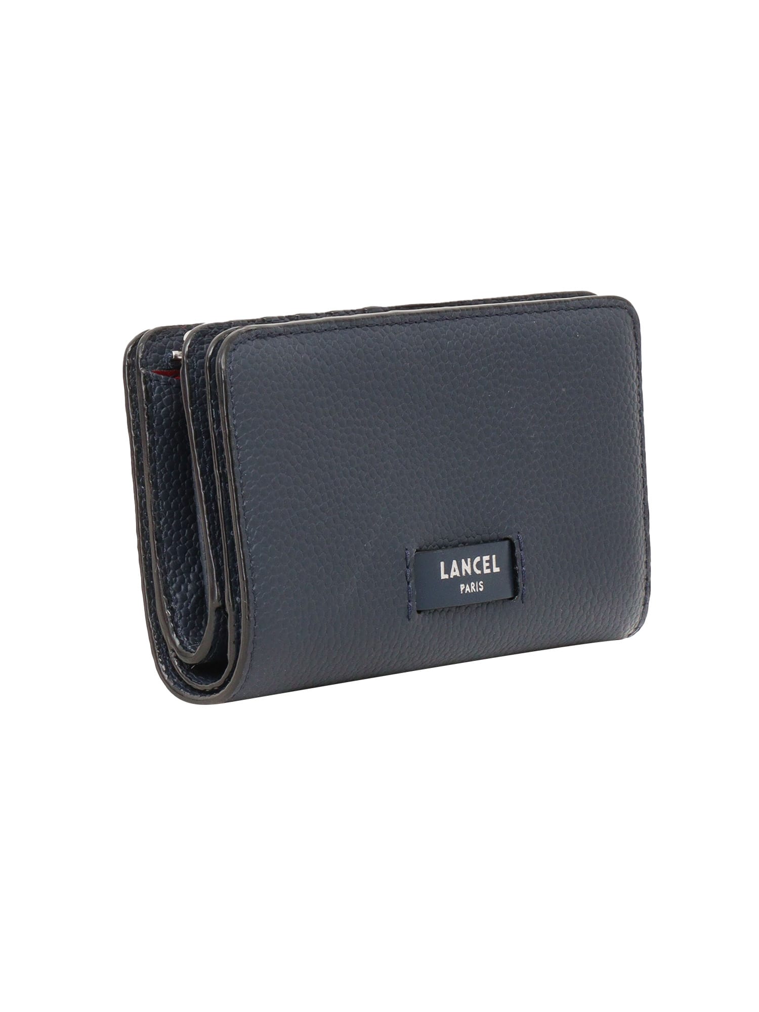 Shop Lancel Compact Wallet In Blue