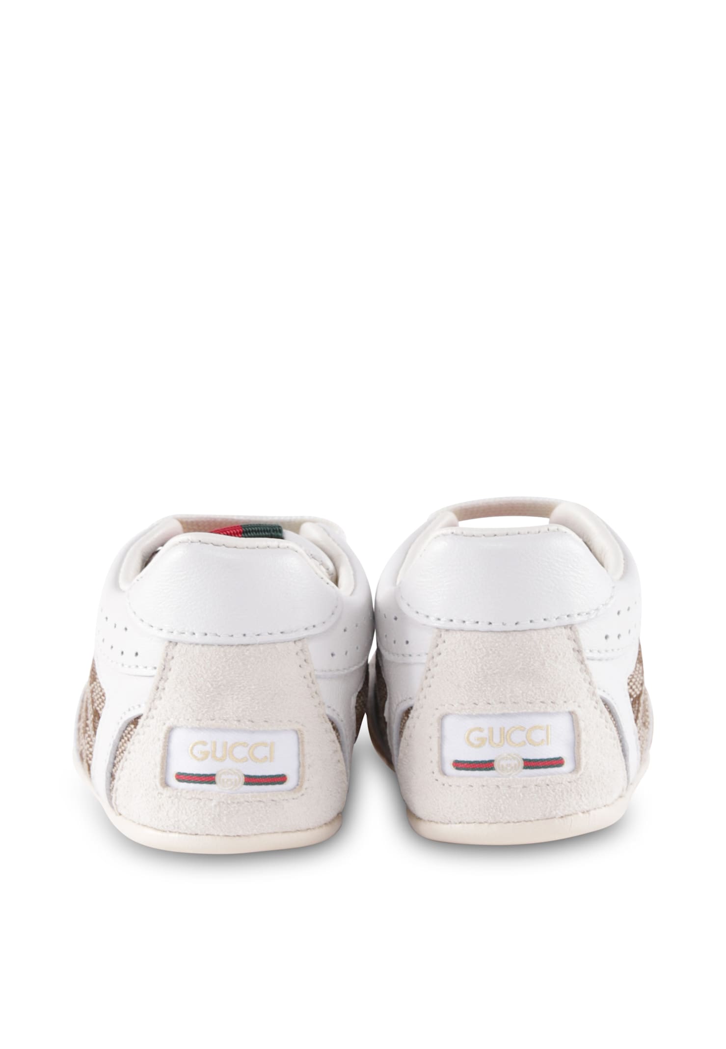 Gucci White Re-web For Babykids With Logo In White