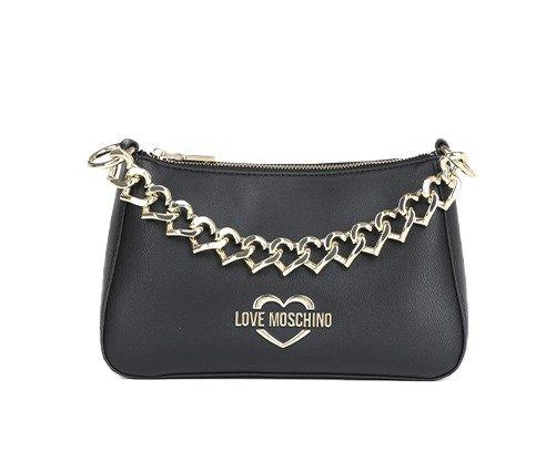Love Moschino Logo-plaque Chain-link Tote Bag