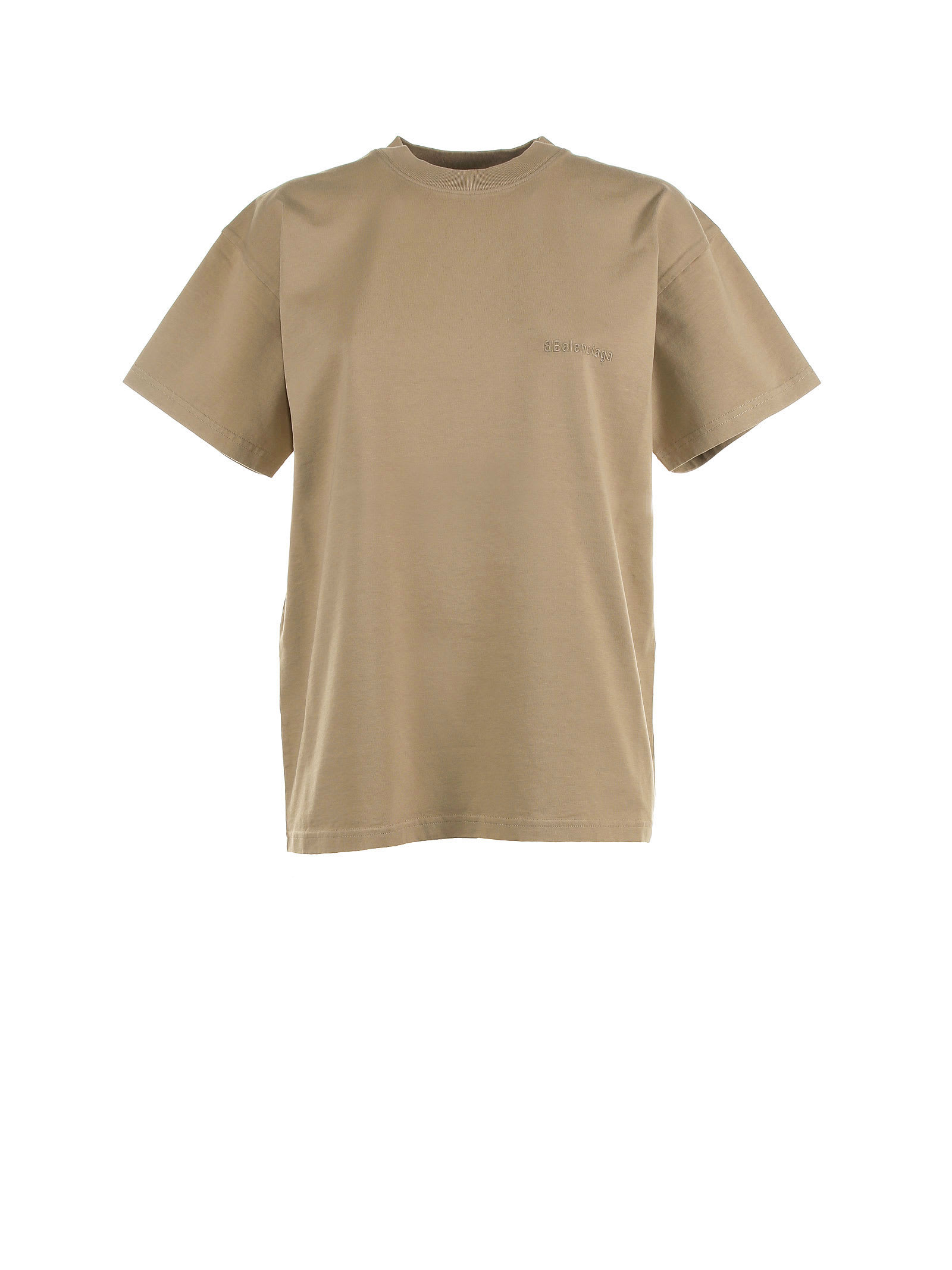 Balenciaga T-shirt In Oat Cotton