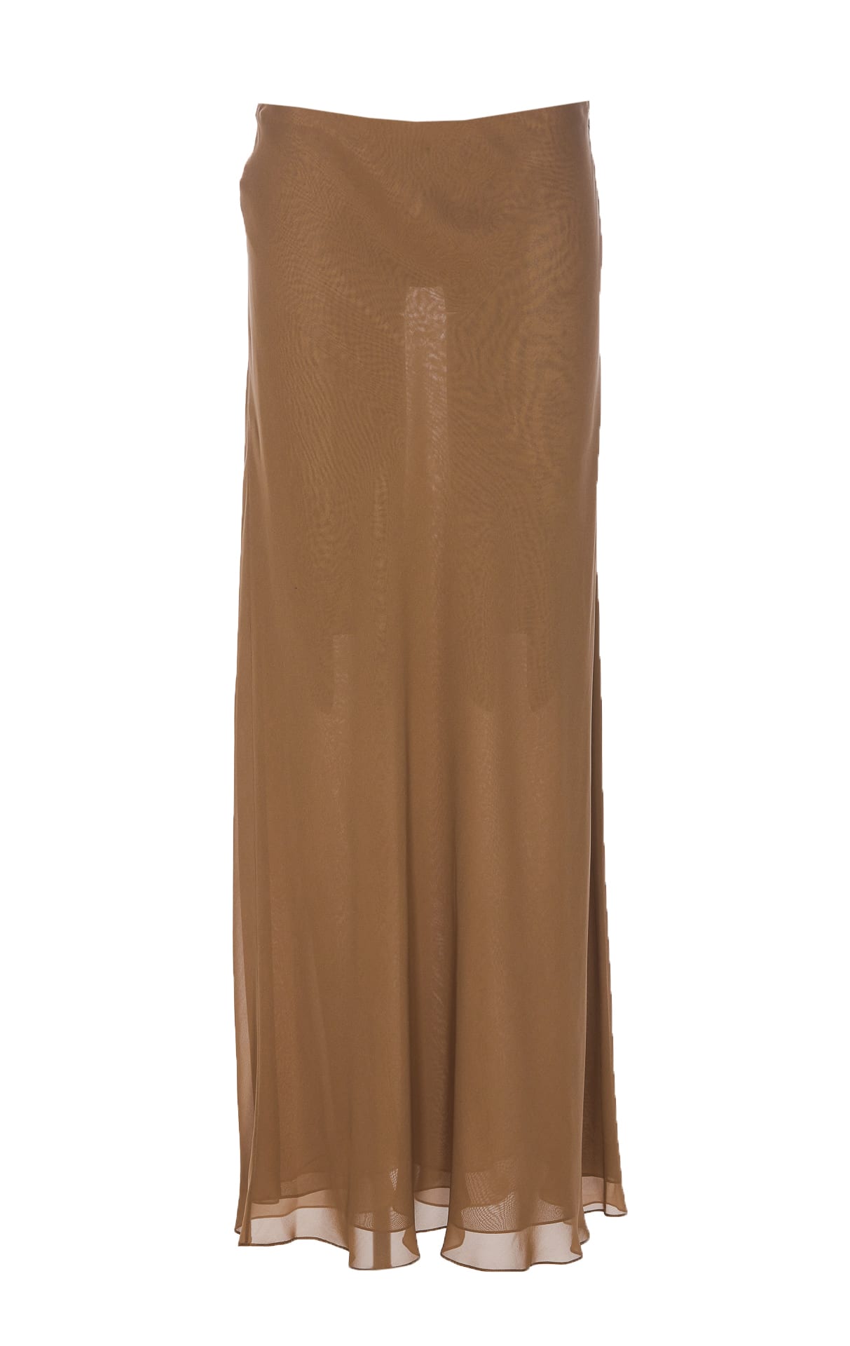 Shop Khaite Mauva Skirt In Brown