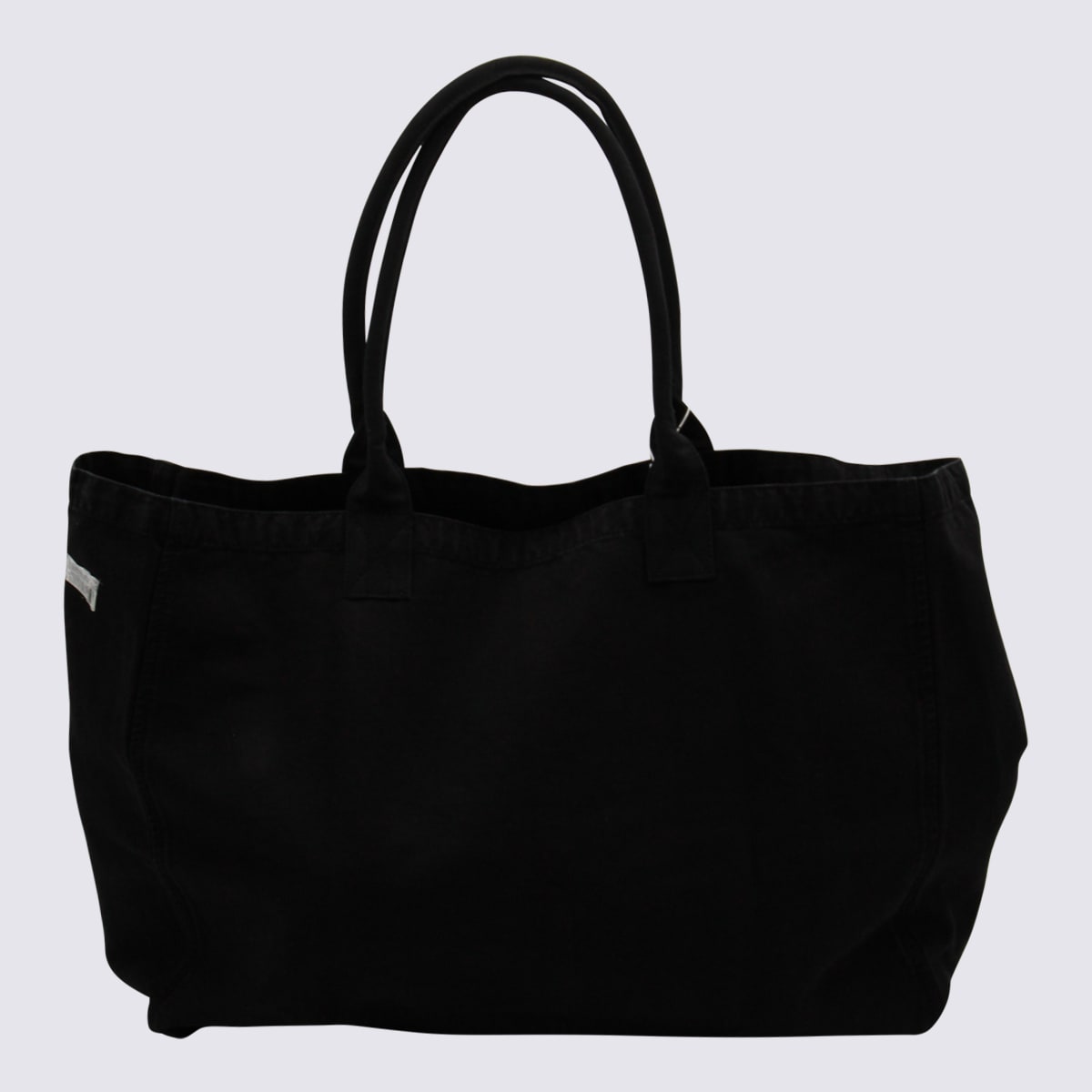 Anine Bing Black Cotton Totes In Black
