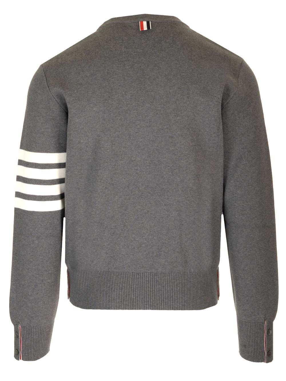 Shop Thom Browne 4-barcotton Sweatshirt In Grey