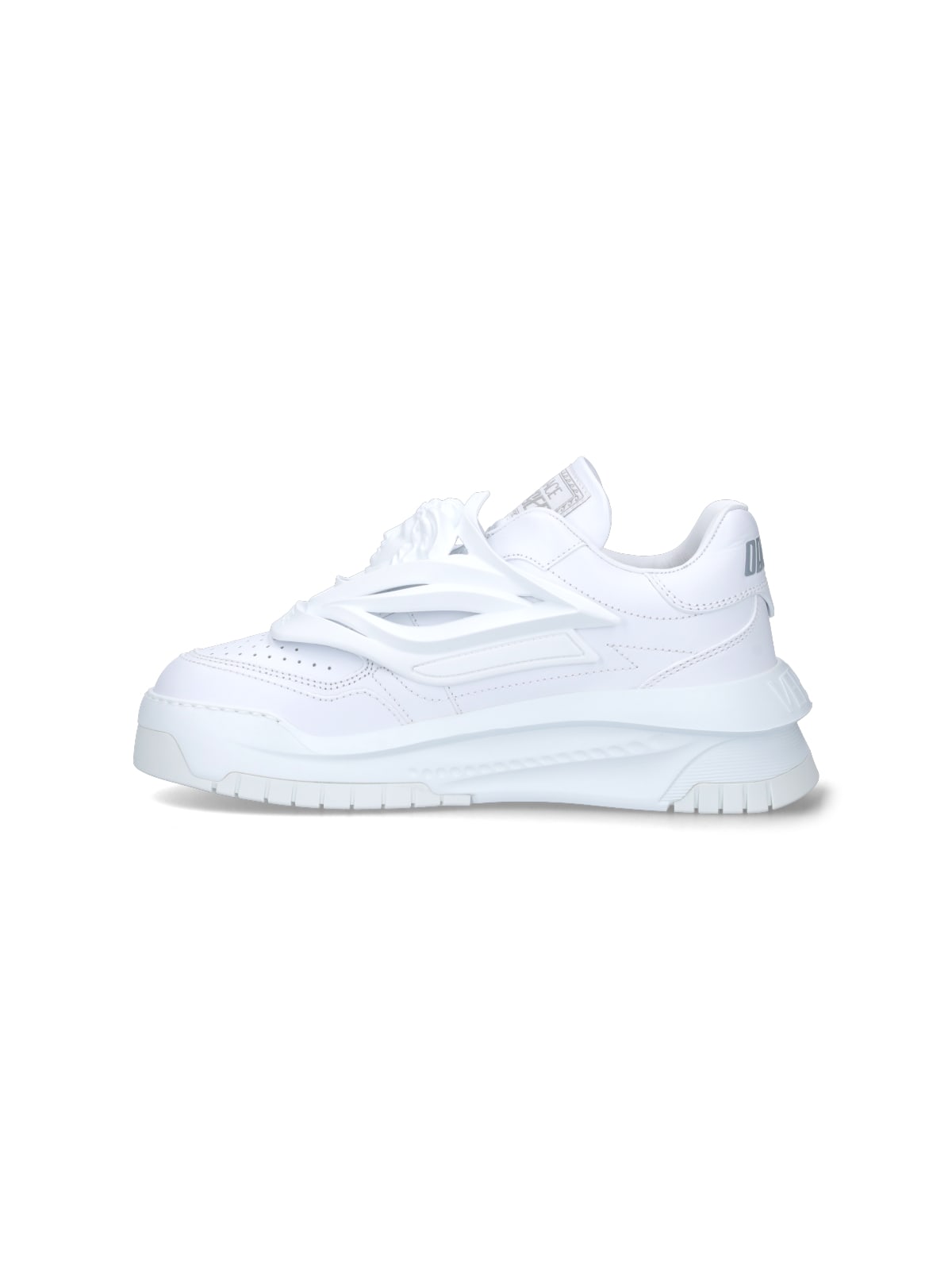 Shop Versace Odissea Sneakers In White