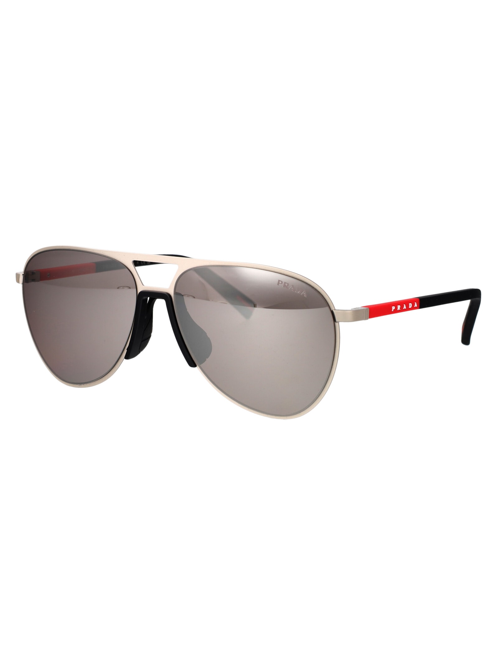 Shop Prada 0ps 53zs Sunglasses In 18x80i Matte Champagne