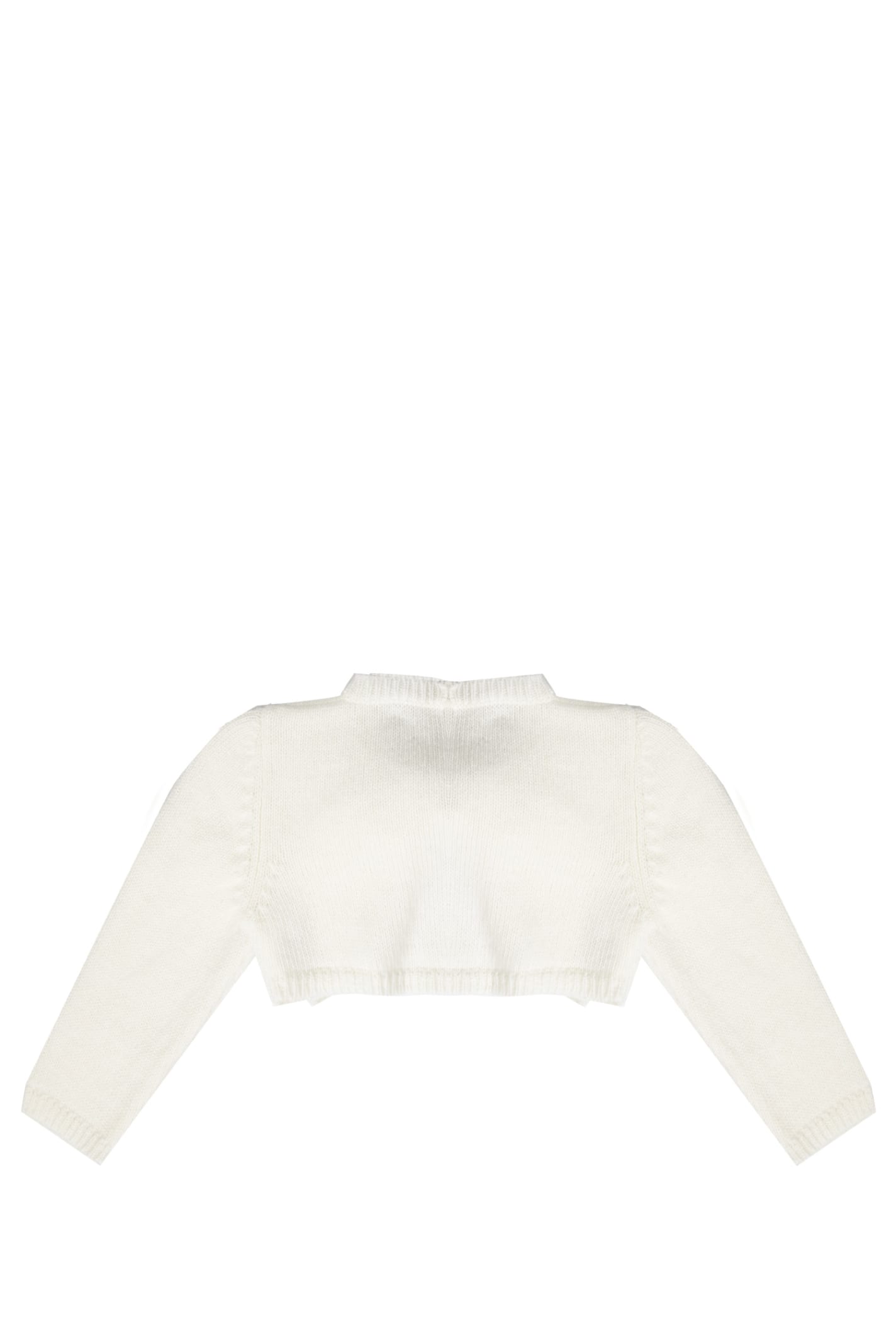 Shop La Stupenderia Wool Sweater In White