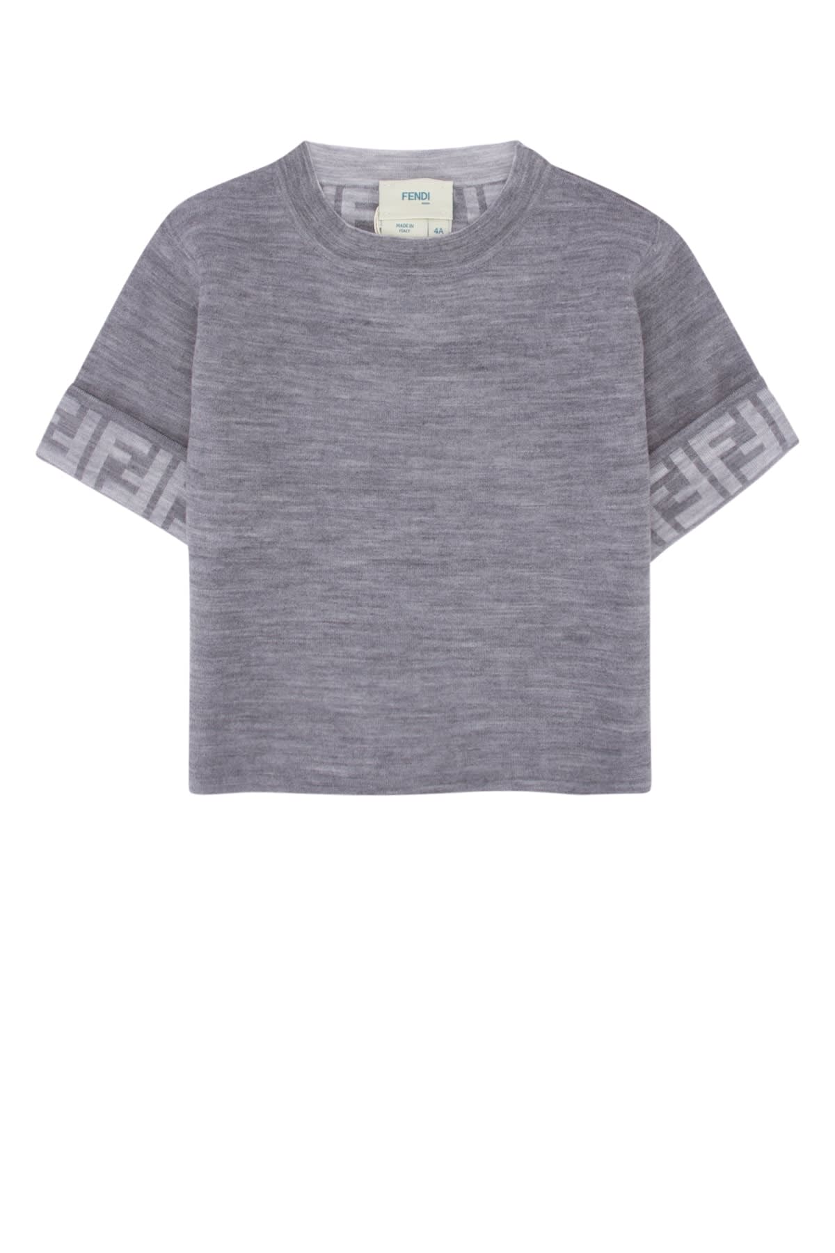 Fendi Maglia In Grigiomelange
