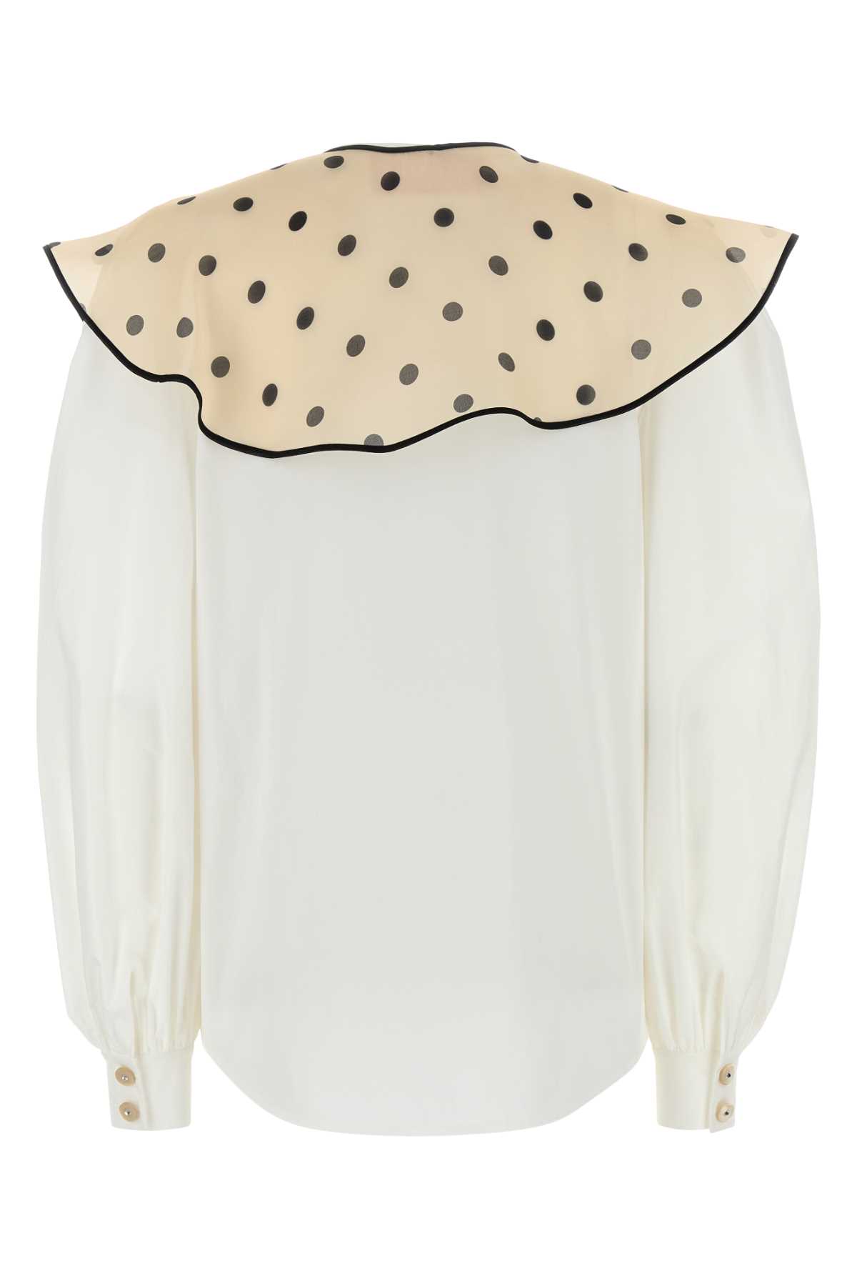 VALENTINO WHITE POPLIN SHIRT