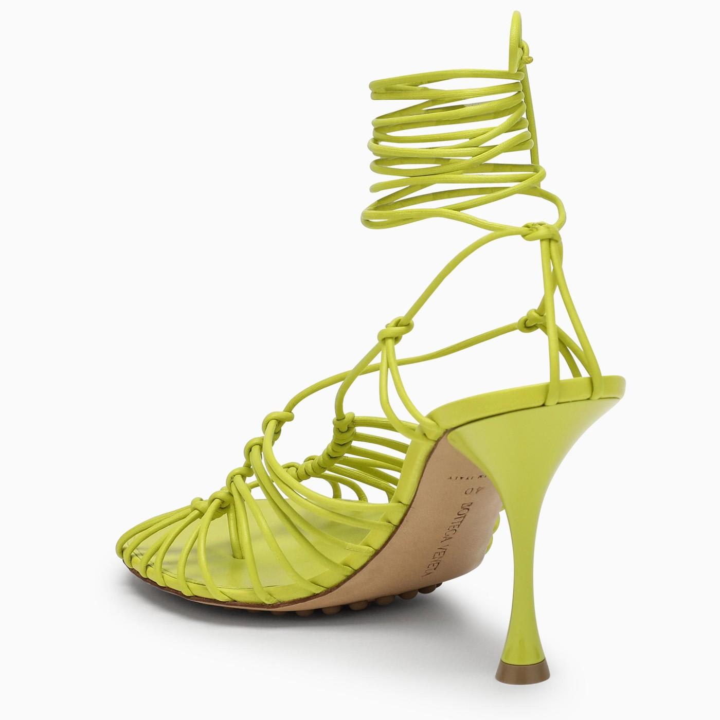 Shop Bottega Veneta Dot Sandals In Green