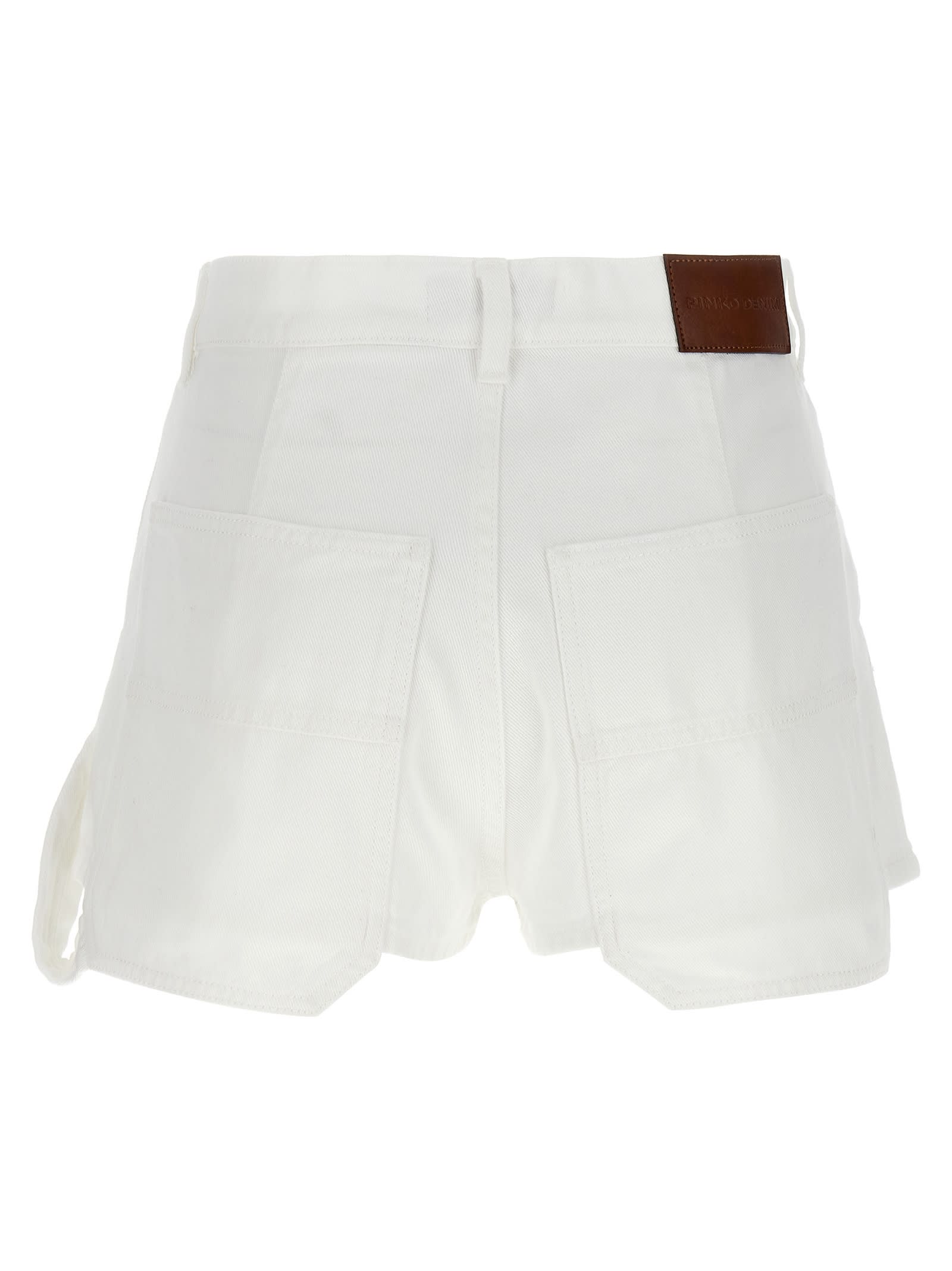 Shop Pinko Sao Tome Shorts In White
