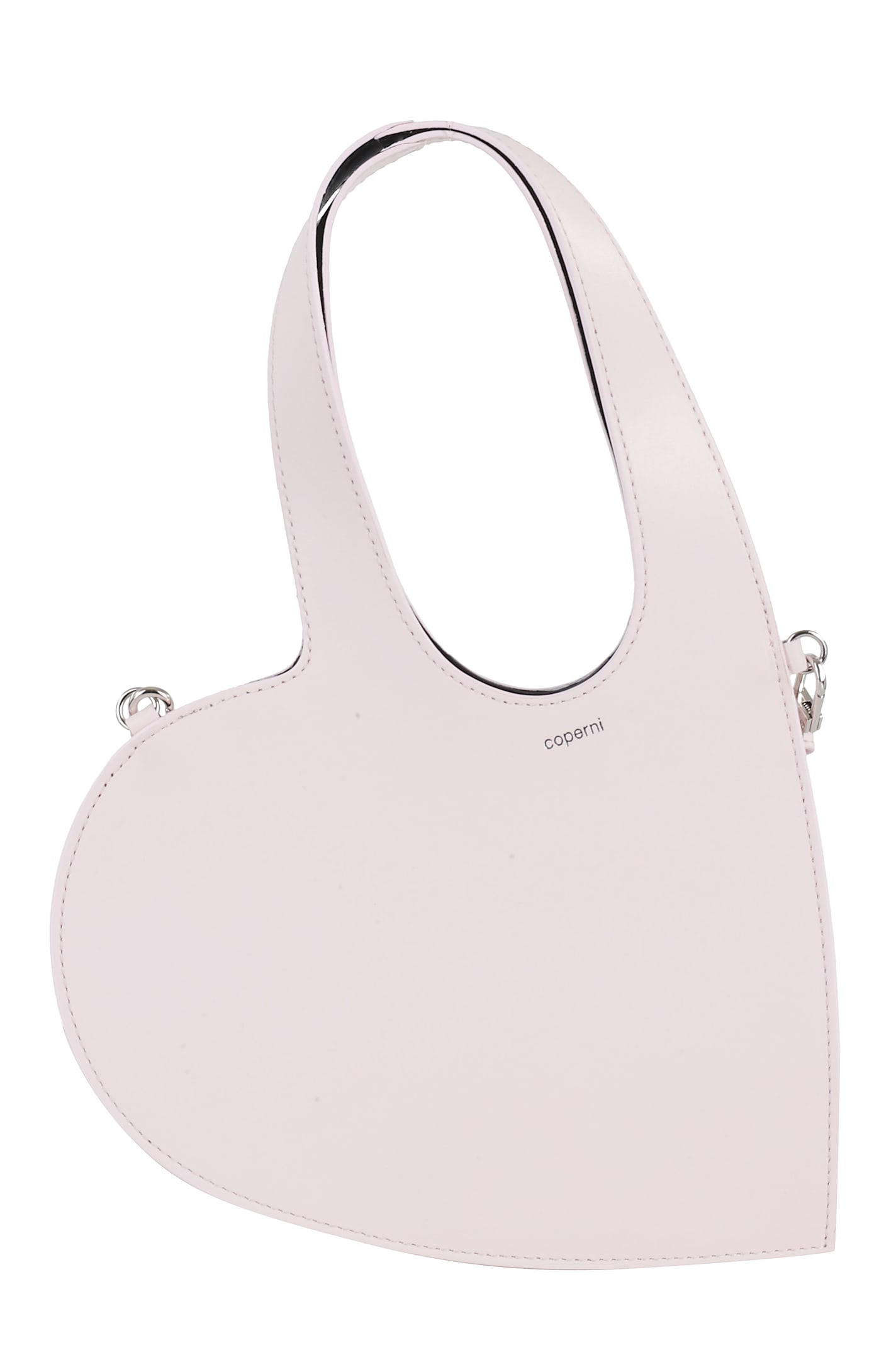 Coperni Heart Shape Tote Bag With Single Handle In Pink Pnk