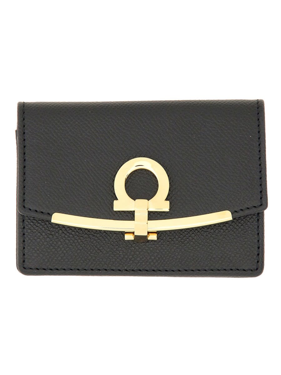 FERRAGAMO BUSINESS CARD HOLDER HOOKS 