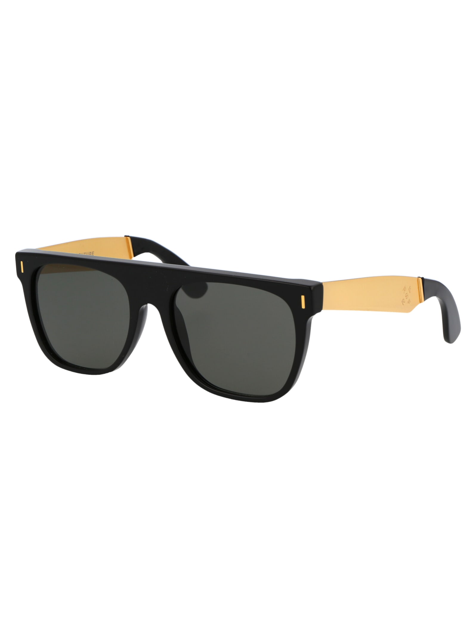 Shop Retrosuperfuture Flat Top Sunglasses In Francis Black