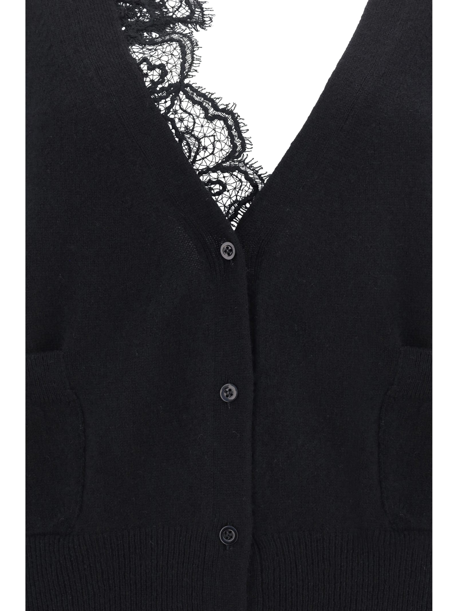 Shop Ermanno Scervino Cardigan In Black