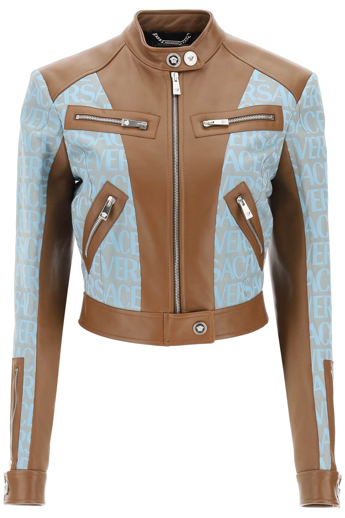 Allover Lamb Leather Biker Jacket