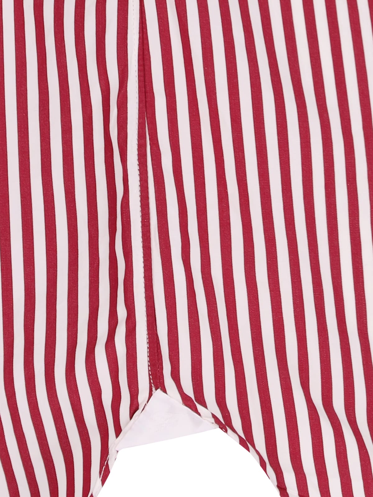 Shop Finamore Grace Striped Shirt In Red