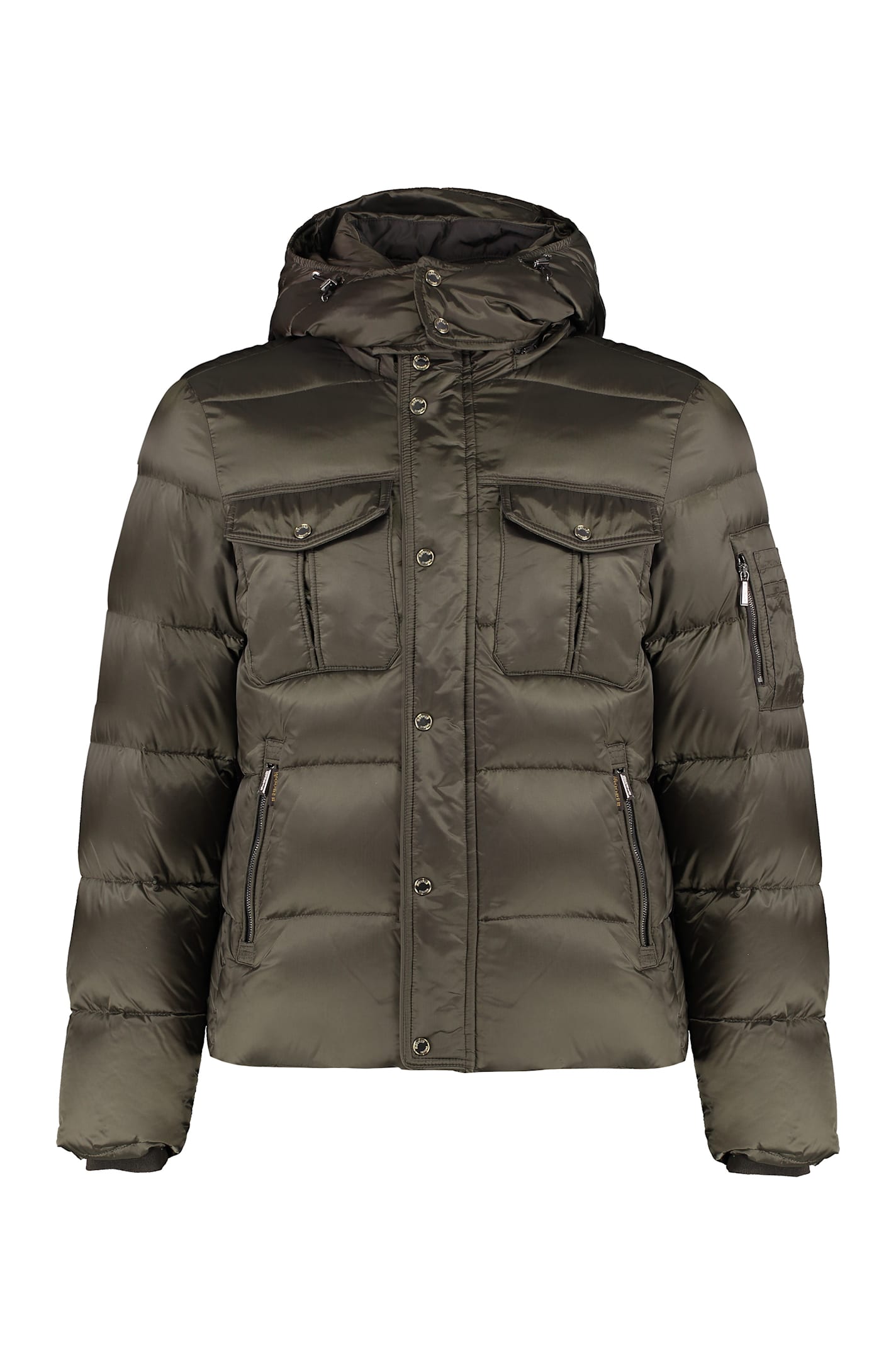 Moorer Nevio Hooded Down Jacket In Green