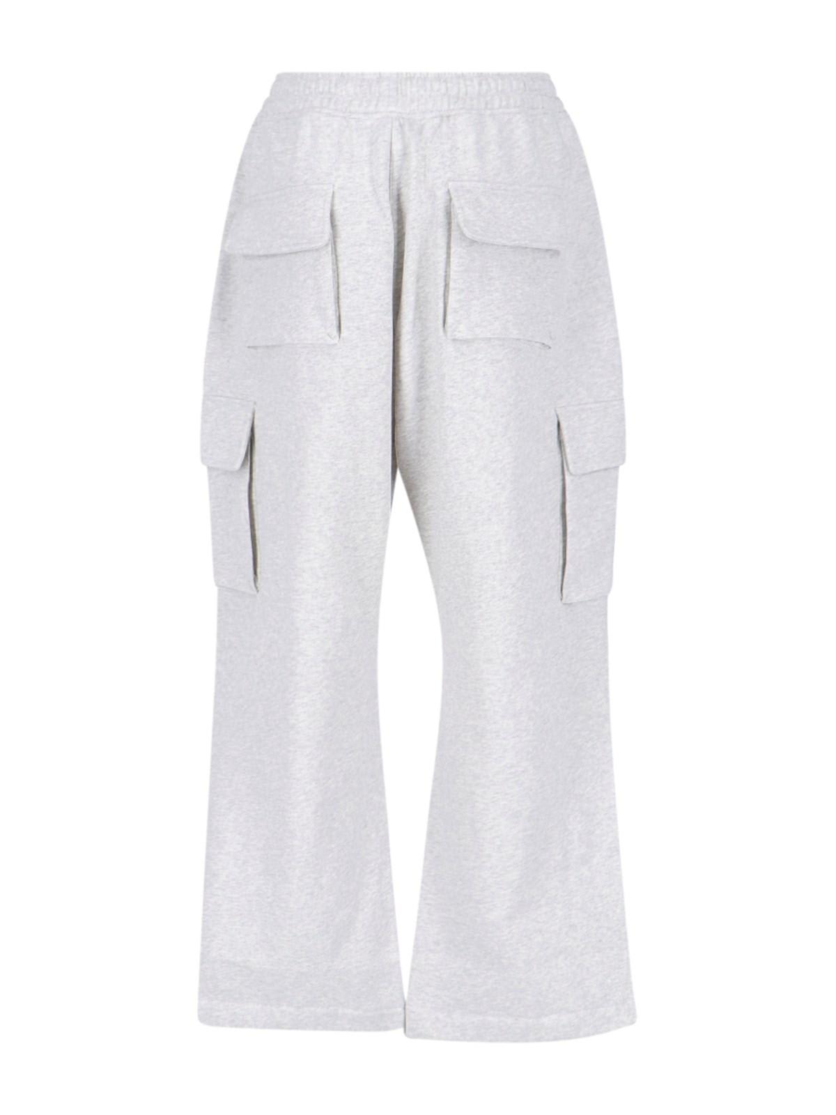 Shop Coperni Joggers Pants In Pale Grey
