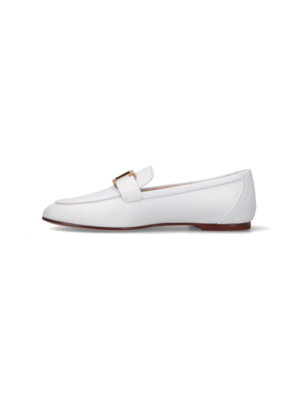 Shop Tod's Logo Slide-on Loafers In White