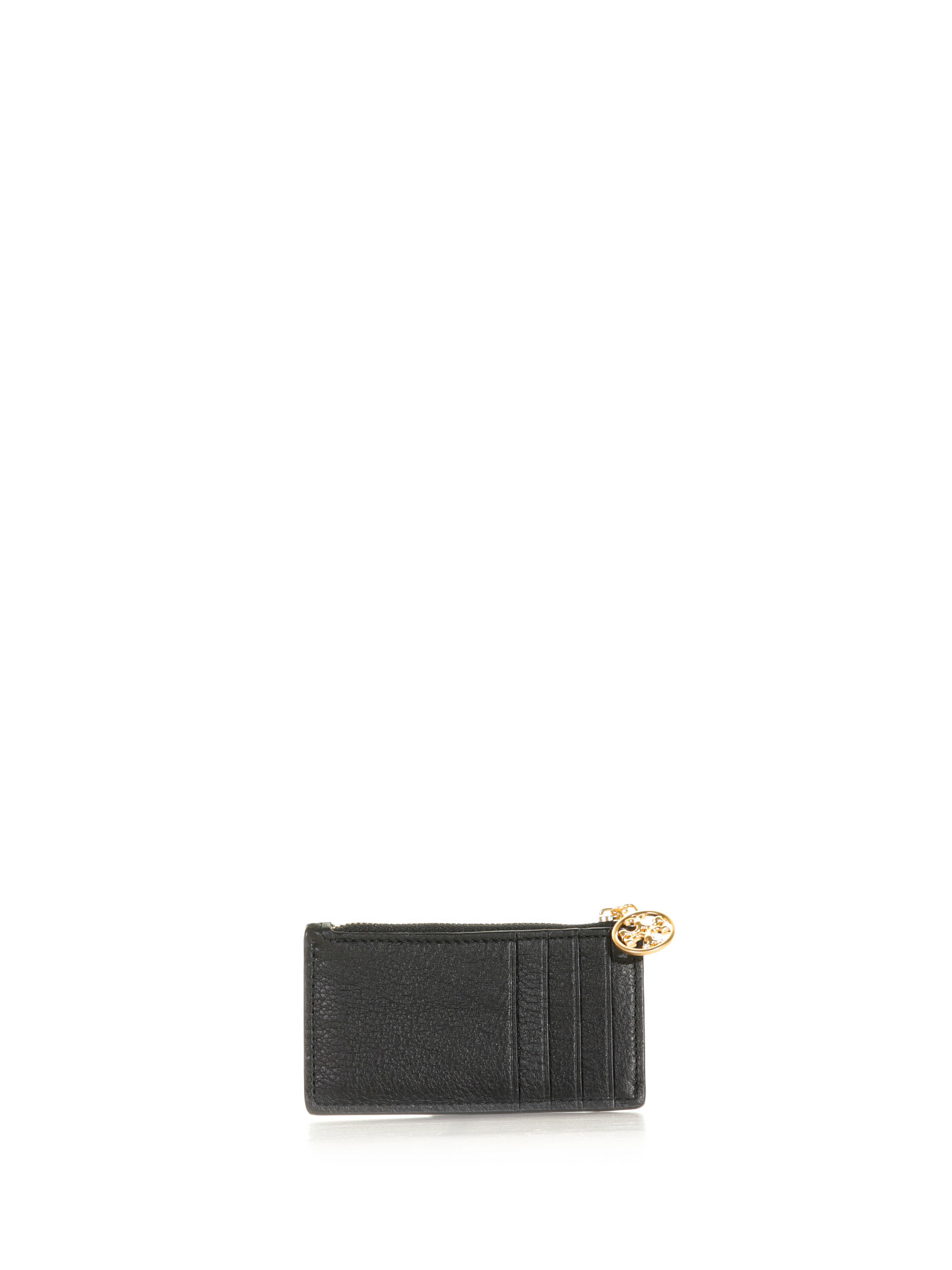 Tory Burch Miller Card Holder With Zip In Black