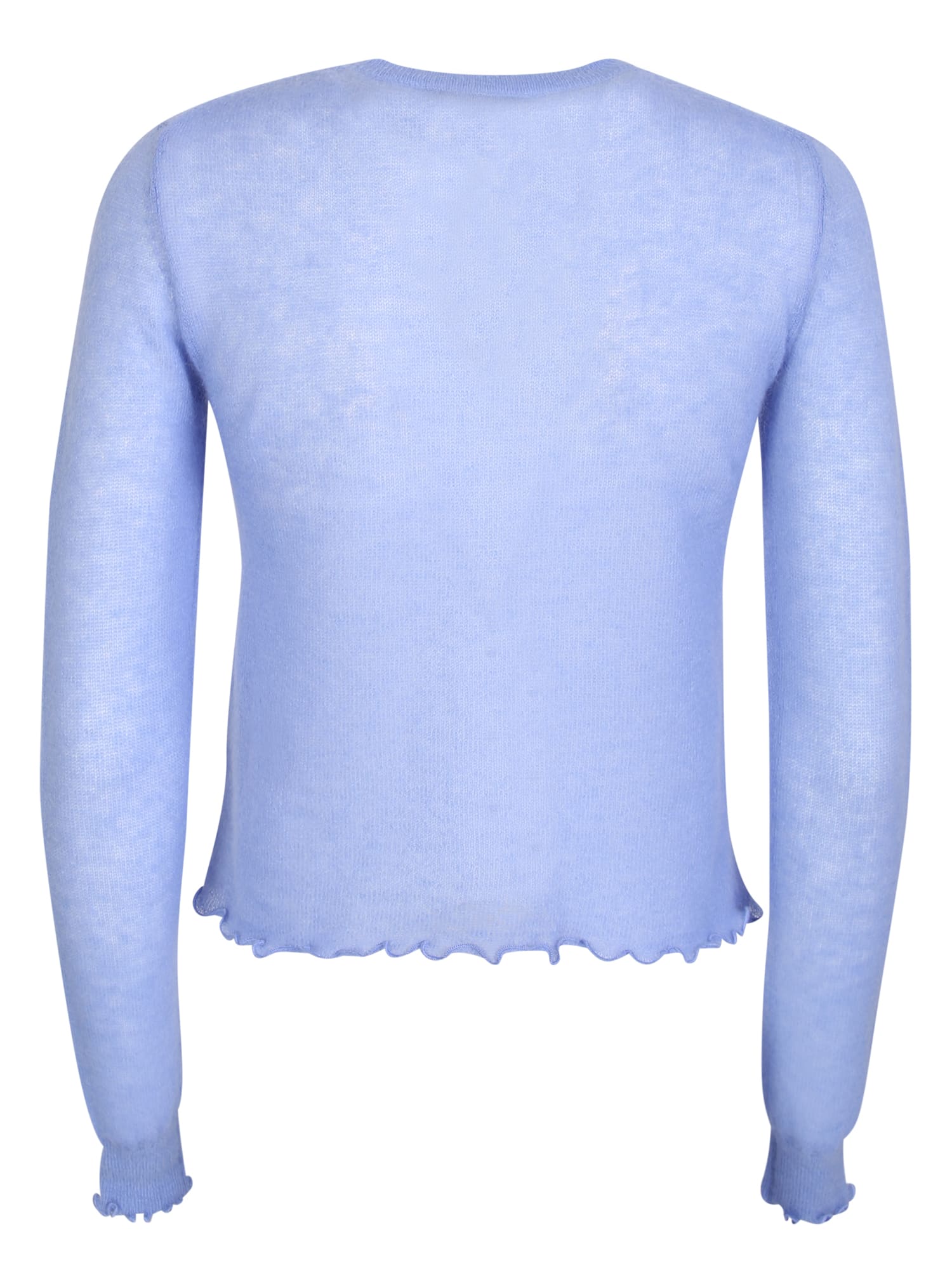 Shop Tory Burch Light Blue Minimal Cardigan