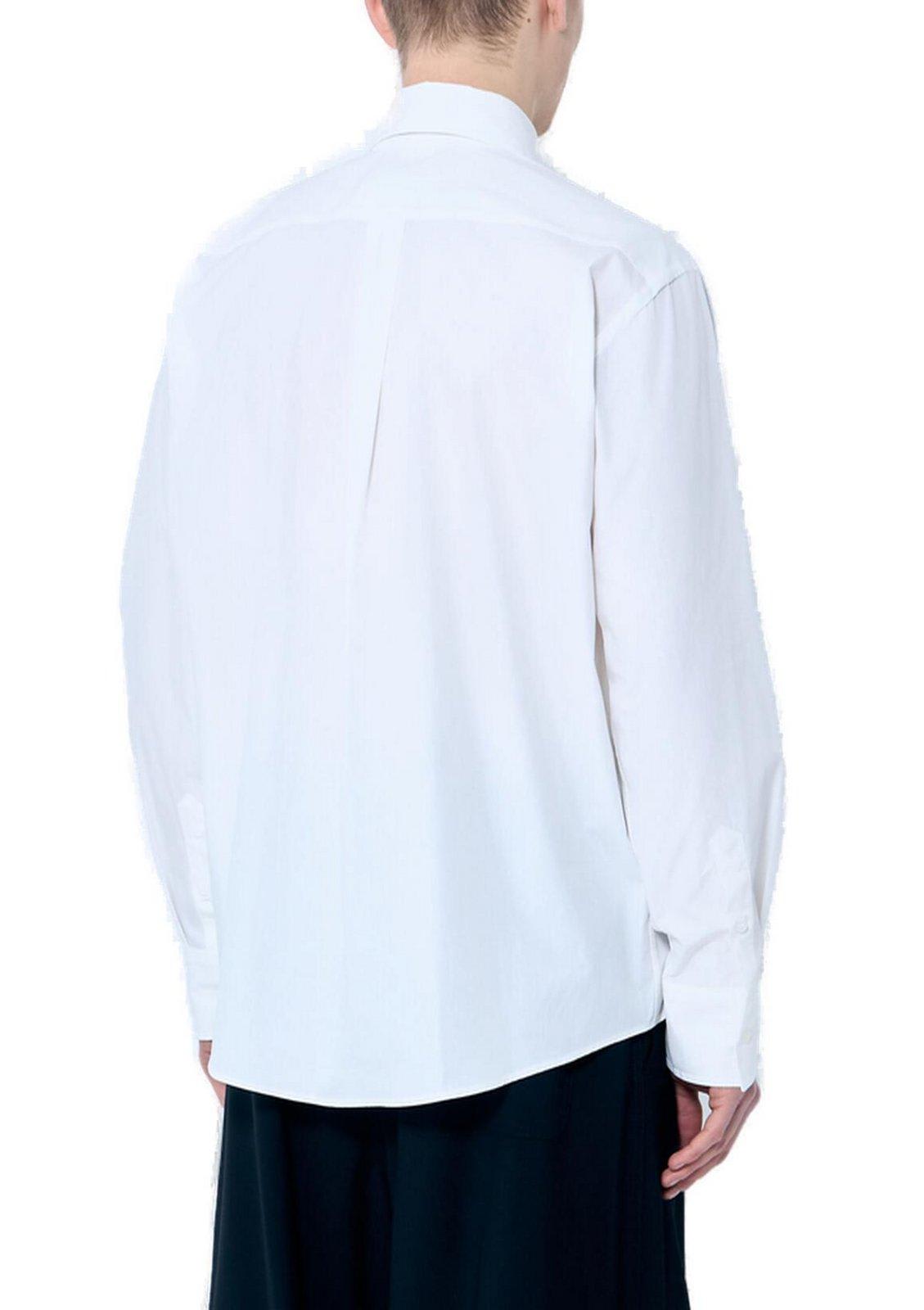 Mm6 Maison Margiela Detachable-collar Shirt In White