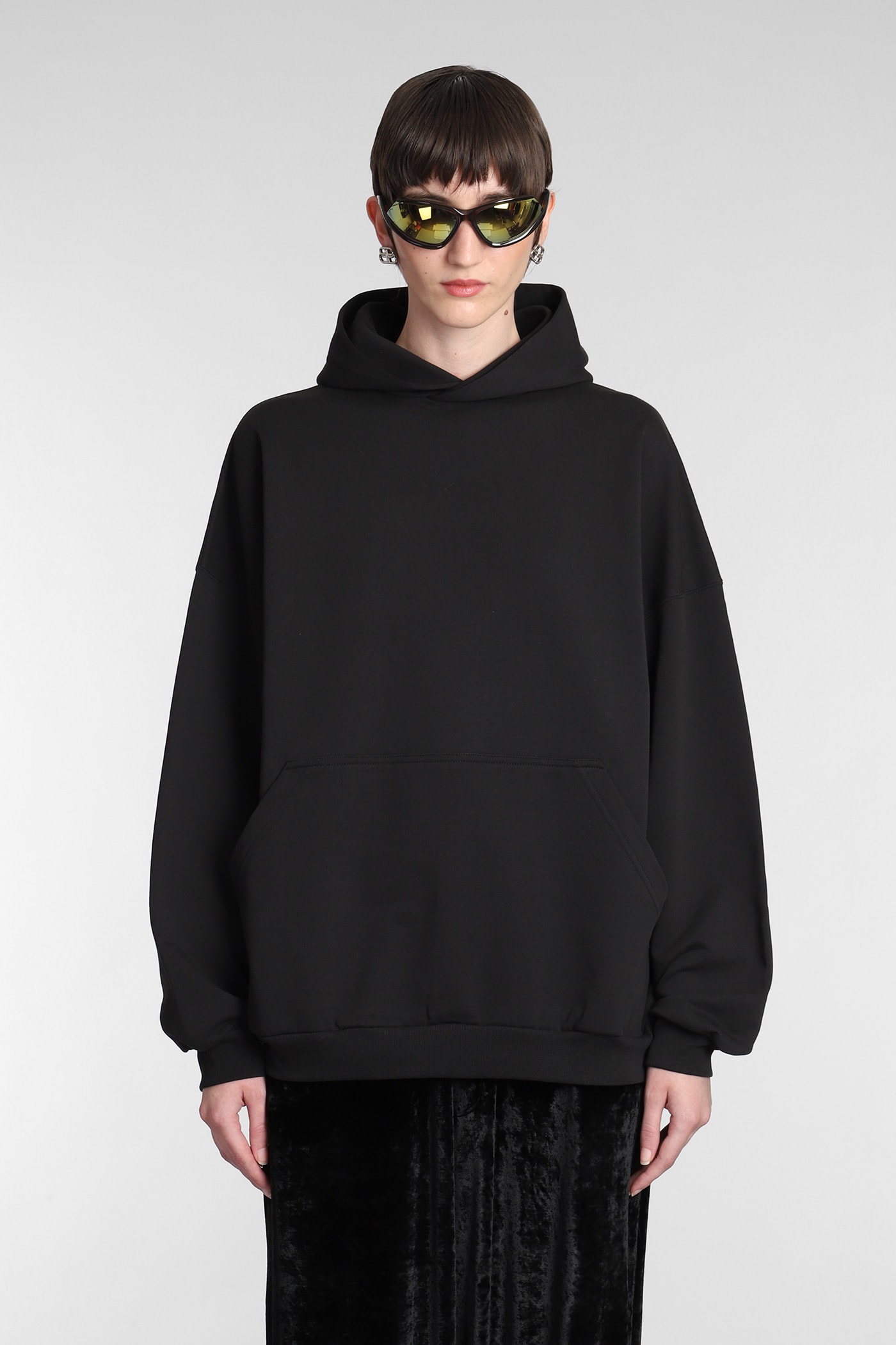 Balenciaga Sweatshirt In Black Cotton