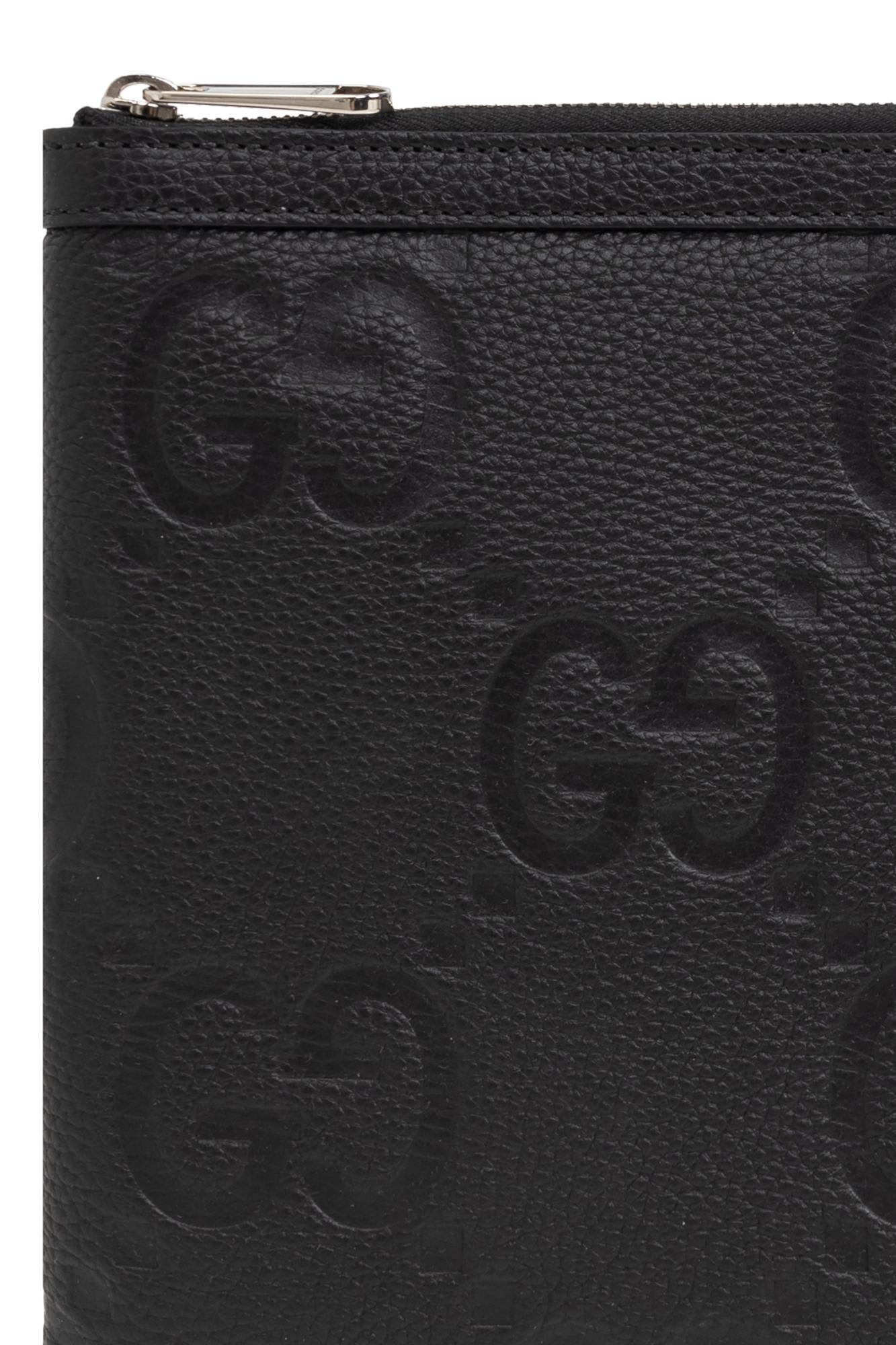 Gucci Document Bag `jumbo Gg Small` In Black