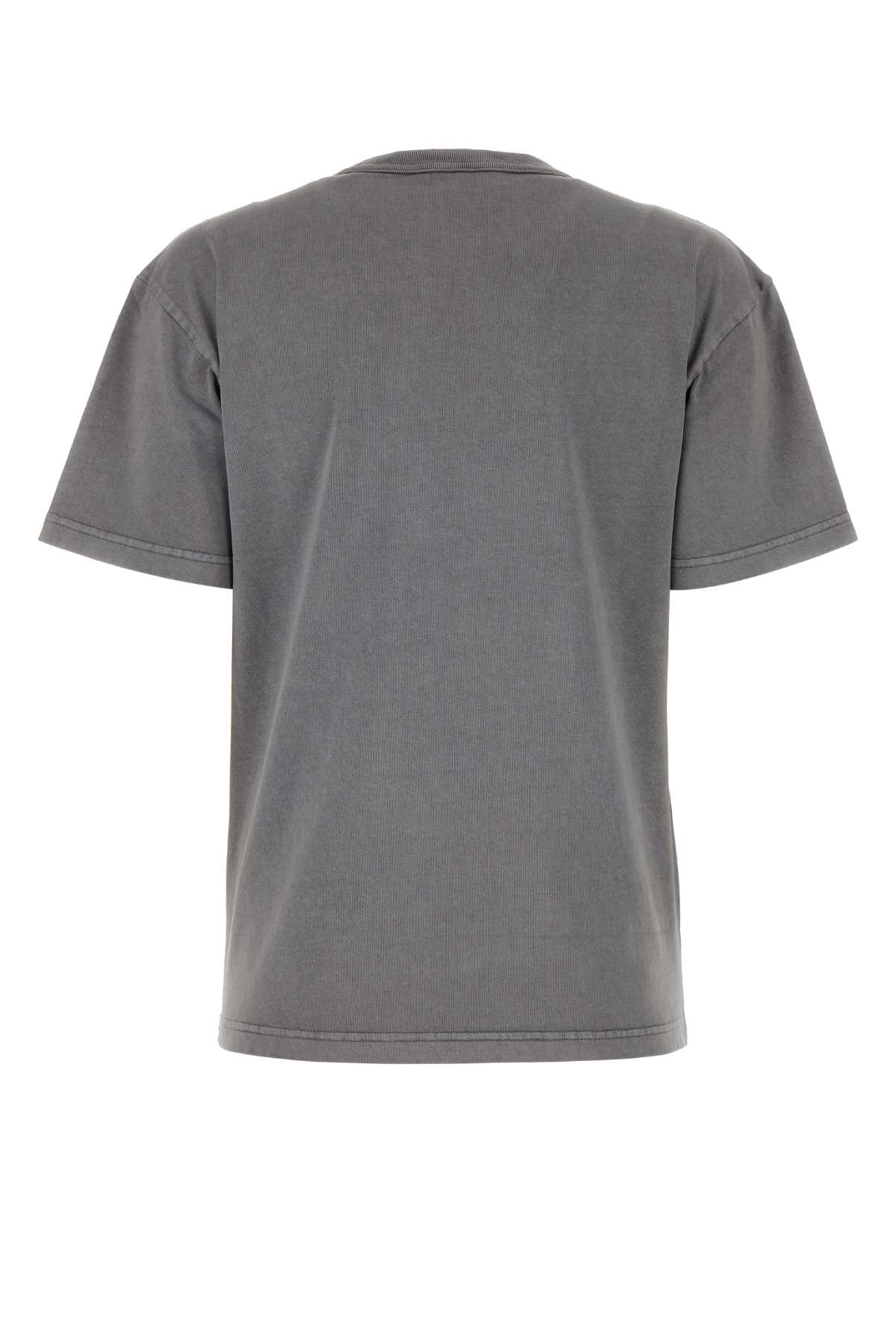 Alexander Wang T Grey Cotton Oversize T-shirt In Acidfog