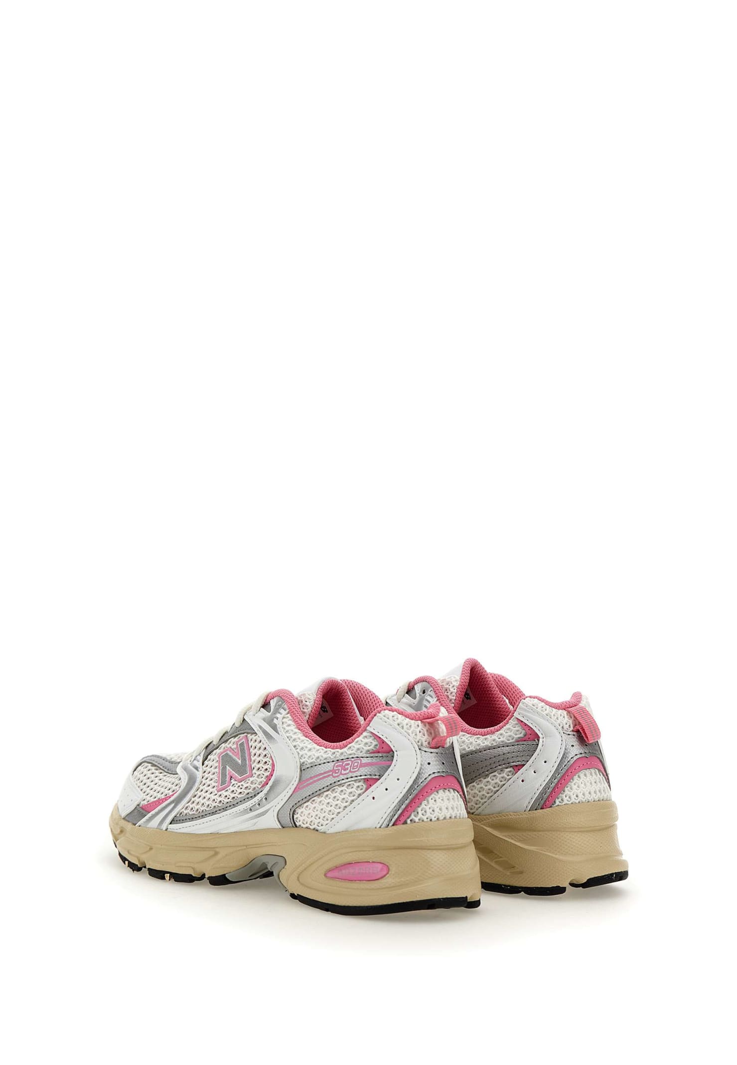 Shop New Balance Mr530 Sneakers In White-pink
