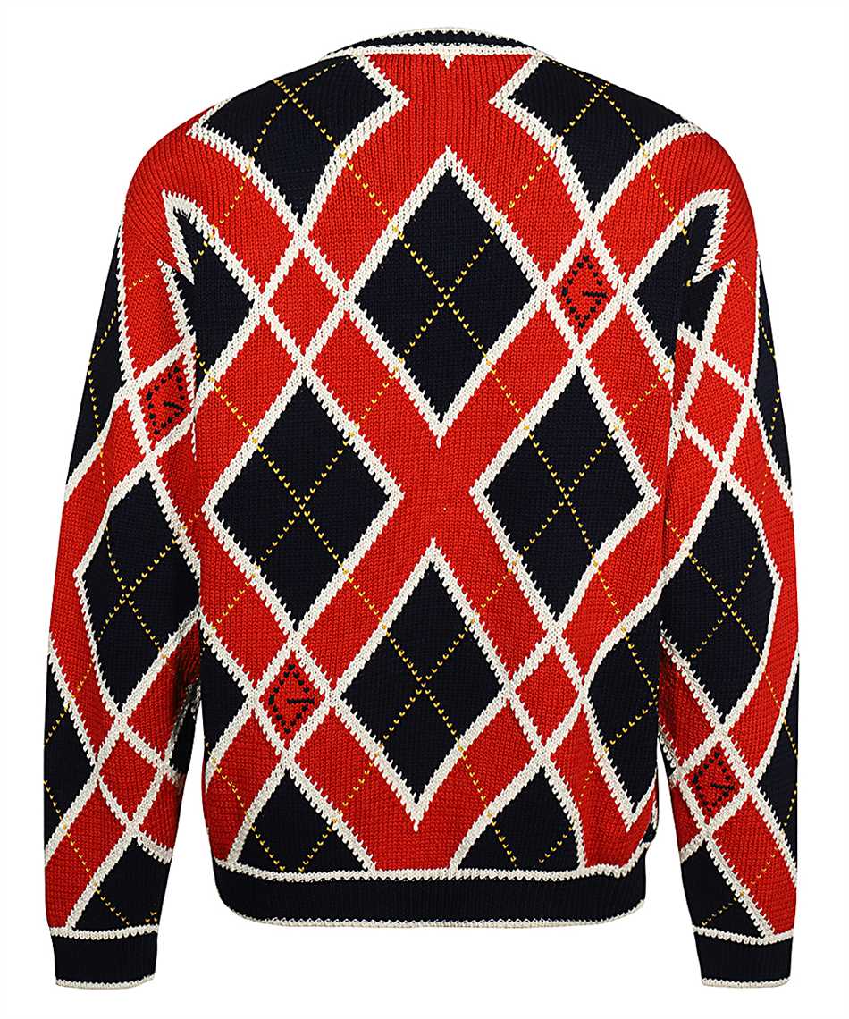 Shop Gucci Cotton Crew-neck Sweater In Red