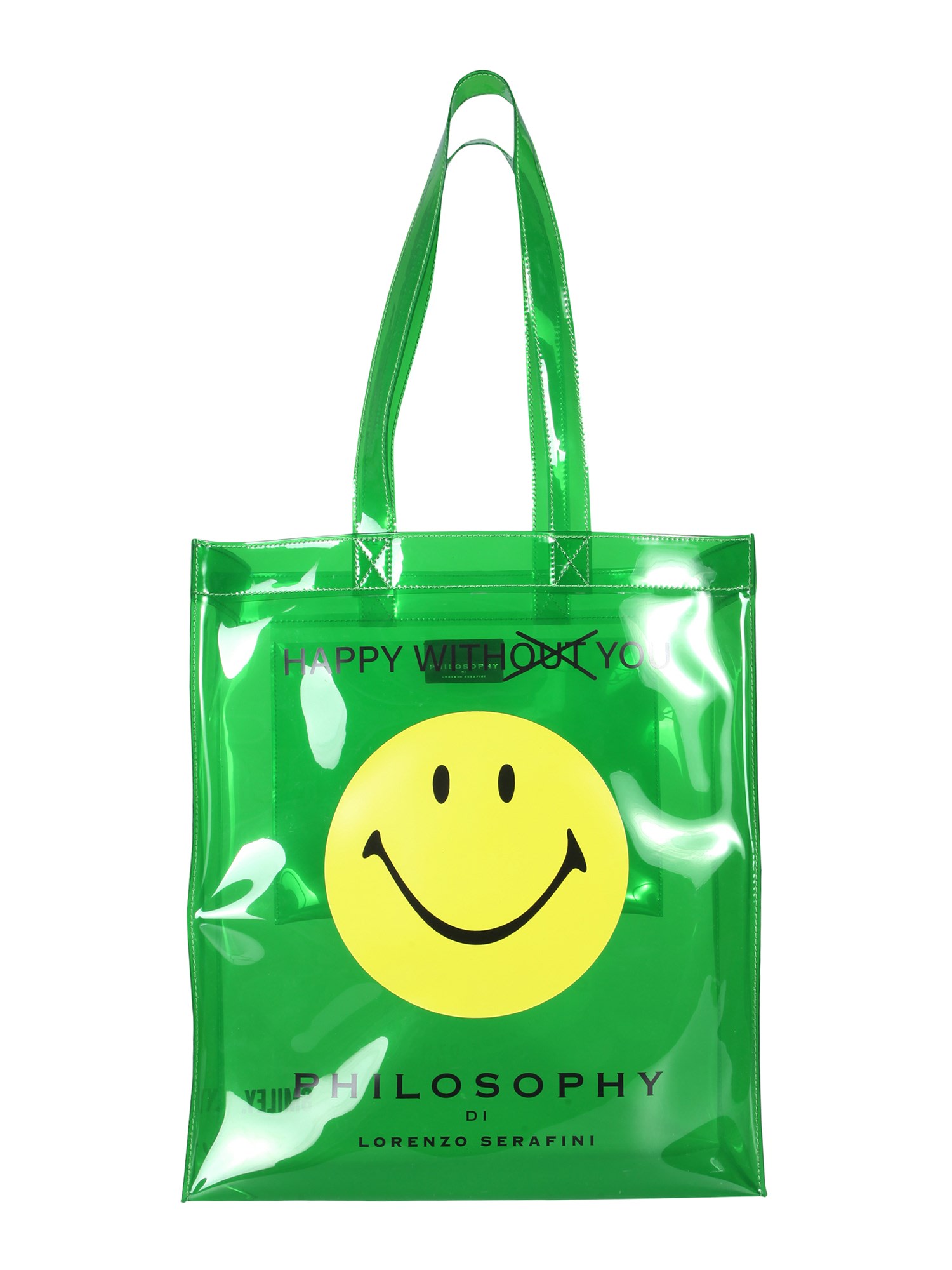 Philosophy di Lorenzo Serafini Transparent Shopping Bag With Smiley