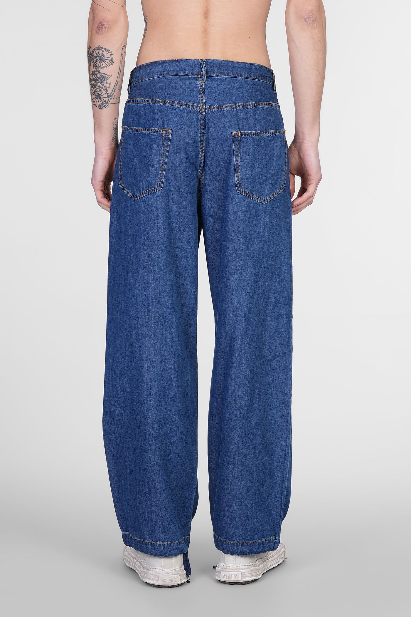 Miharayasuhiro Patch-detail Jeans In Blue