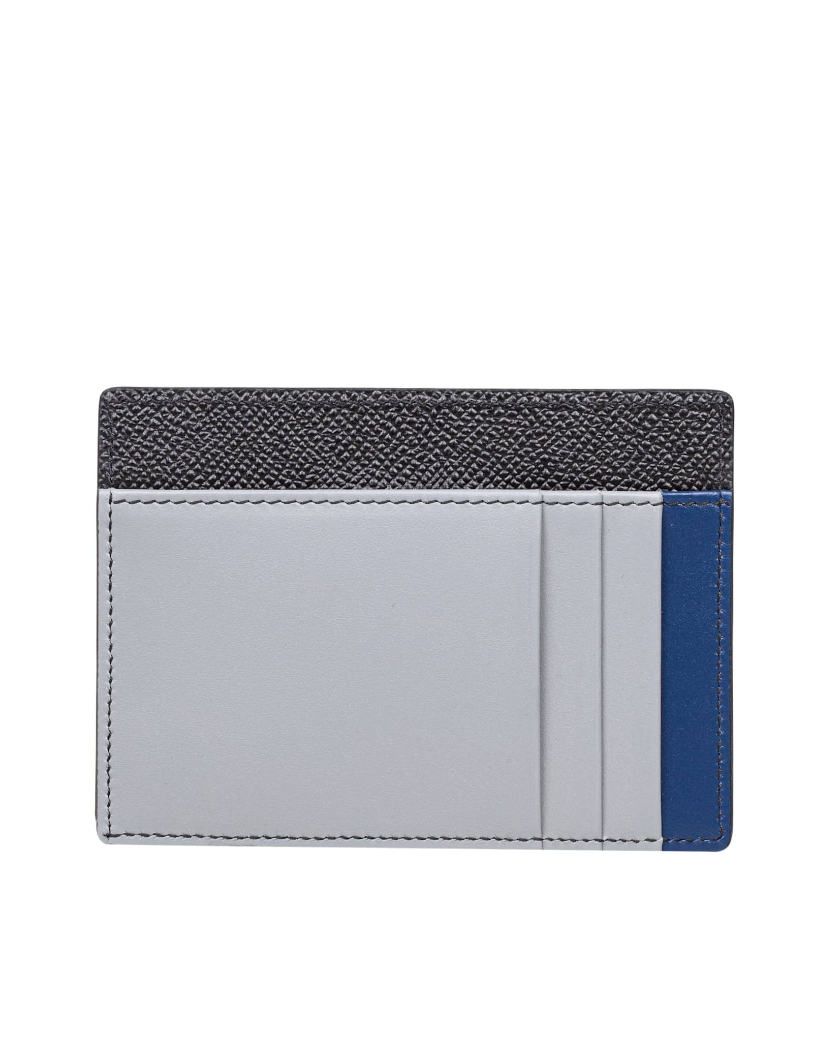 Dolce & Gabbana Black/blue Dauphine Card Holder In Black/blue