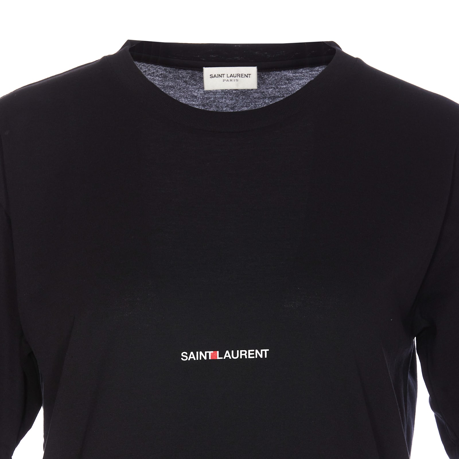 Shop Saint Laurent Boyfriend T-shirt In Black