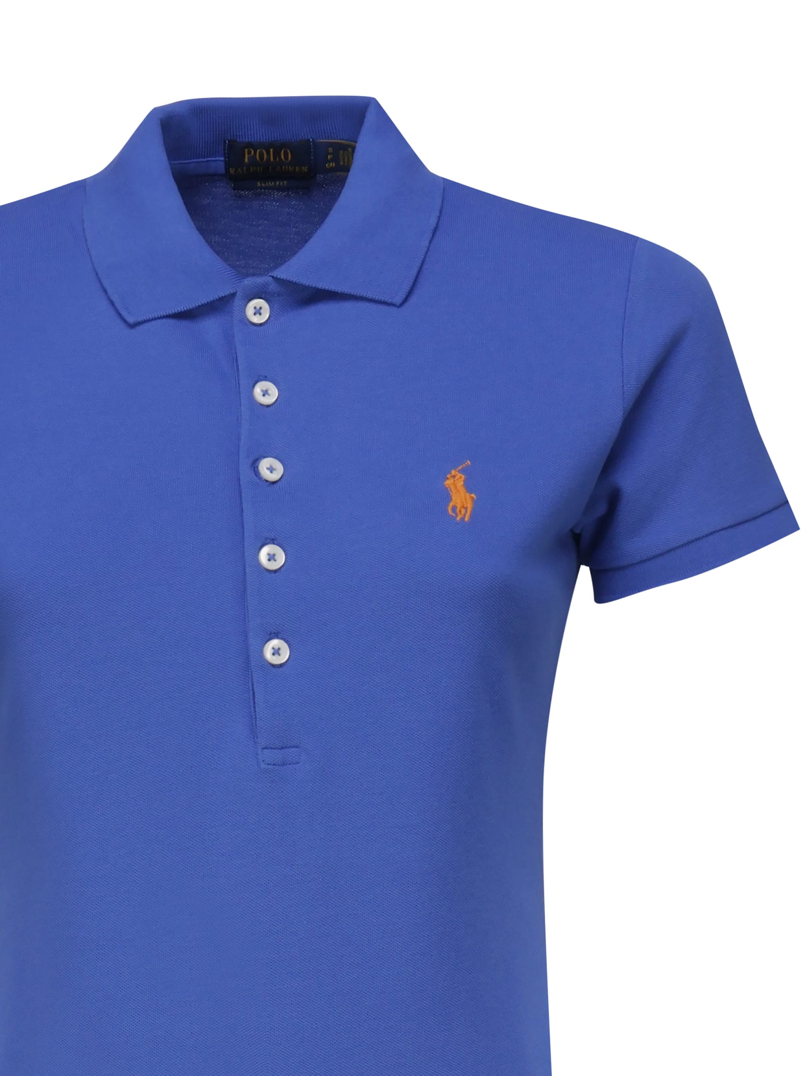 Shop Polo Ralph Lauren Polo With Julie Embroidery In Blue