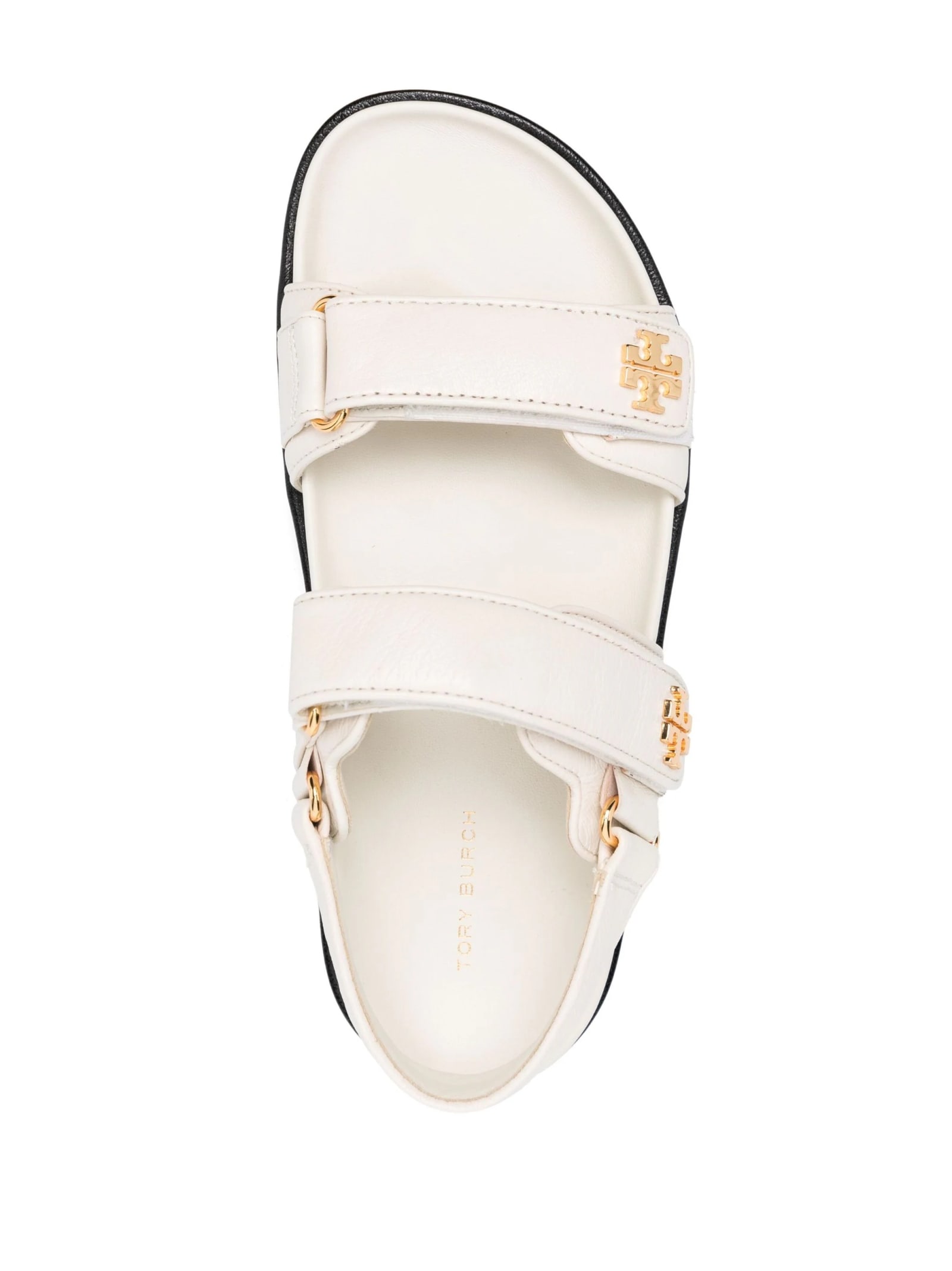 Shop Tory Burch Kira Sporty Sandals In White Leather