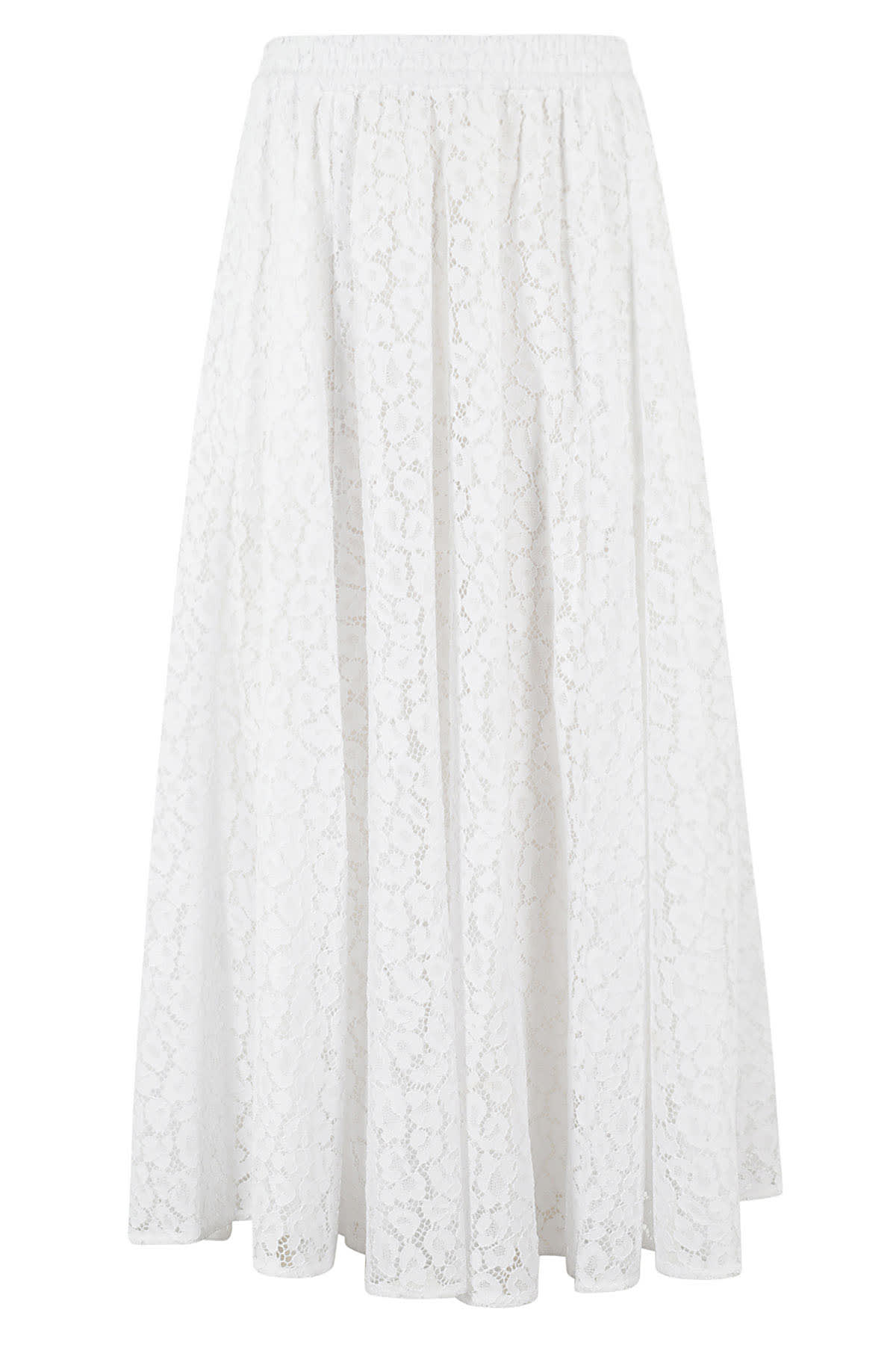 Shop Michael Michael Kors Cheetah Skirt In White